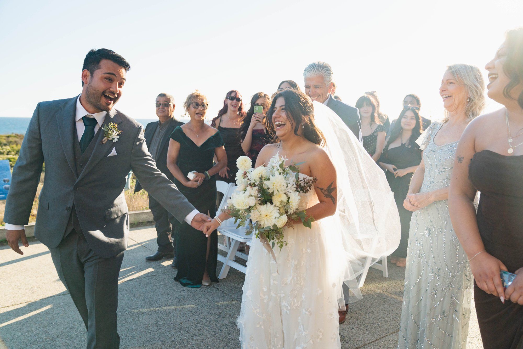 marine-center micro wedding at seymour center, santa cruz, Married on the Bluff, a Santa Cruz Aquarium Wedding at the Seymour Center