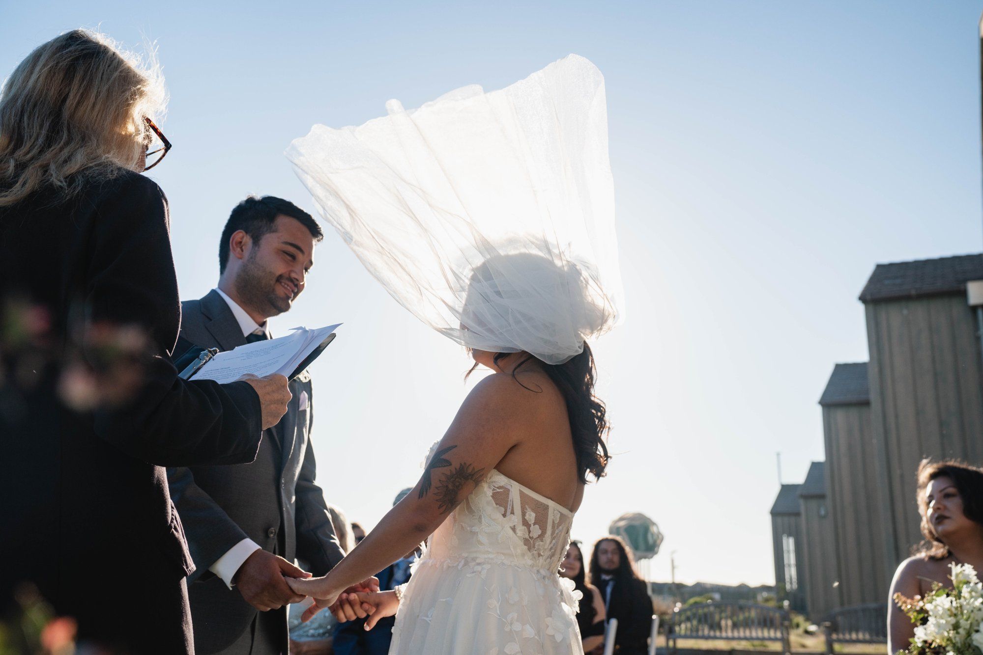 marine-center micro wedding at seymour center, santa cruz, Married on the Bluff, a Santa Cruz Aquarium Wedding at the Seymour Center