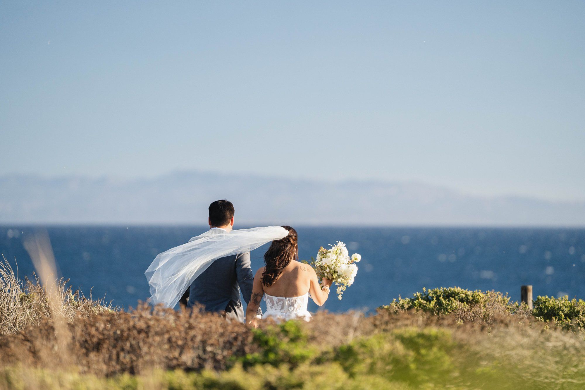 marine-center micro wedding at the Seymour Center, Santa Cruz, Portraits Along the Oceanfront Science-Venue Coast