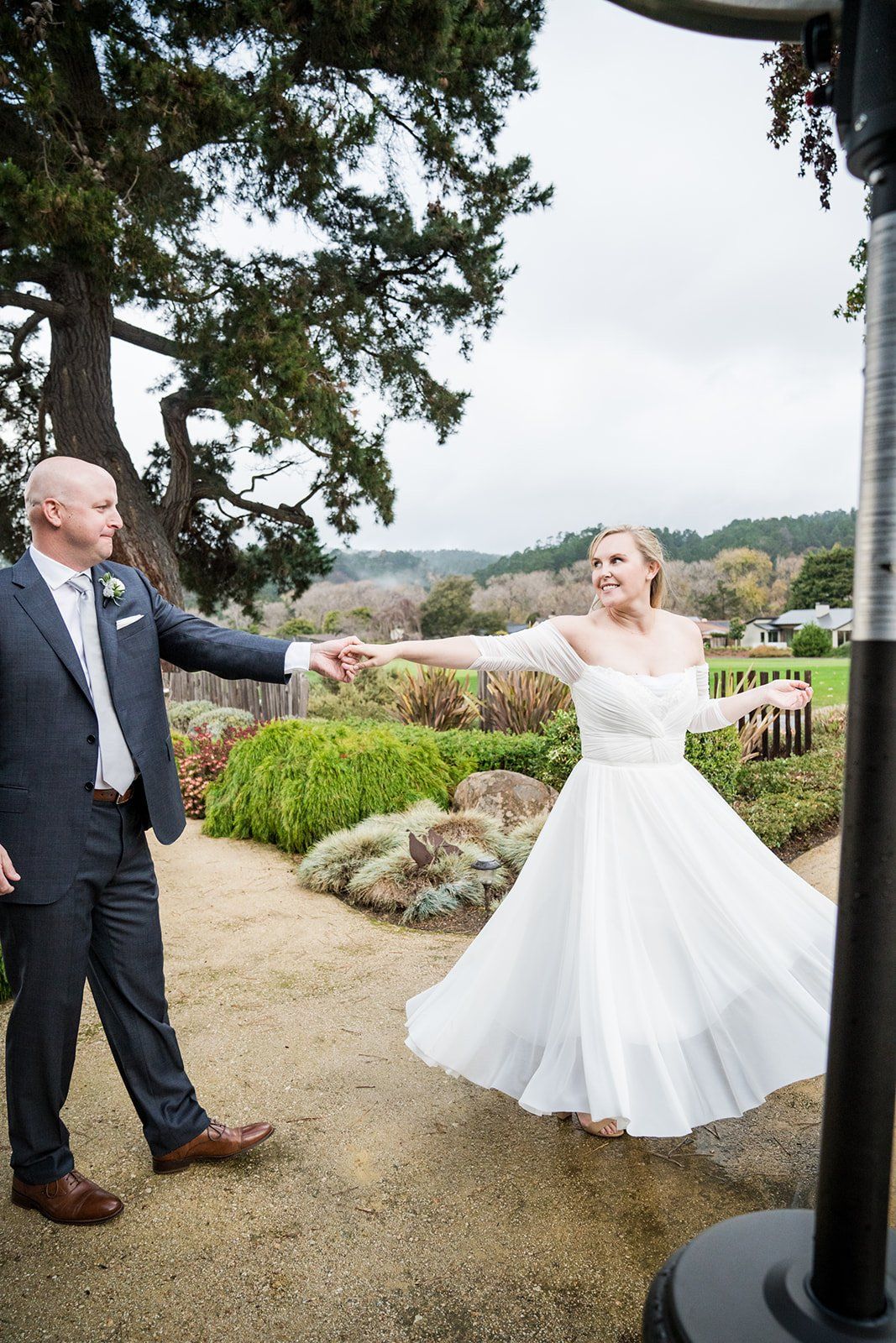 intimate carmel wedding at tehama golf club, On the Ridge Above Carmel Valley, a 9-Guest Carmel Golf Club Wedding