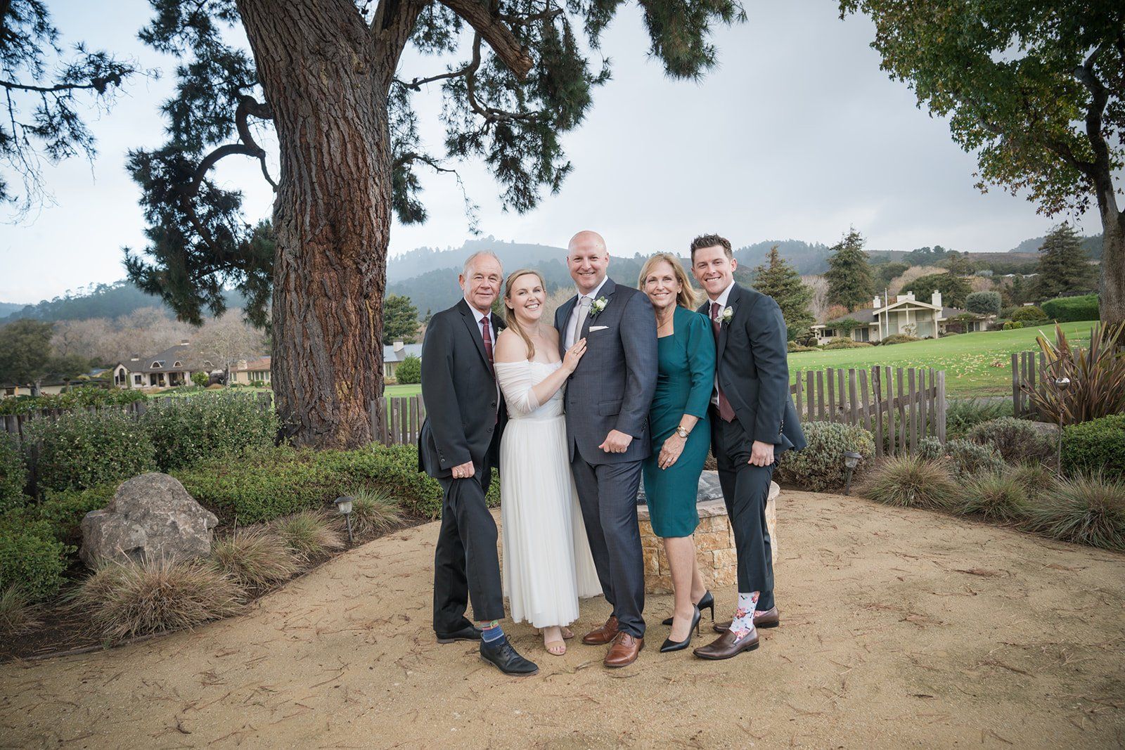 intimate carmel wedding at tehama golf club, On the Ridge Above Carmel Valley, a 9-Guest Carmel Golf Club Wedding