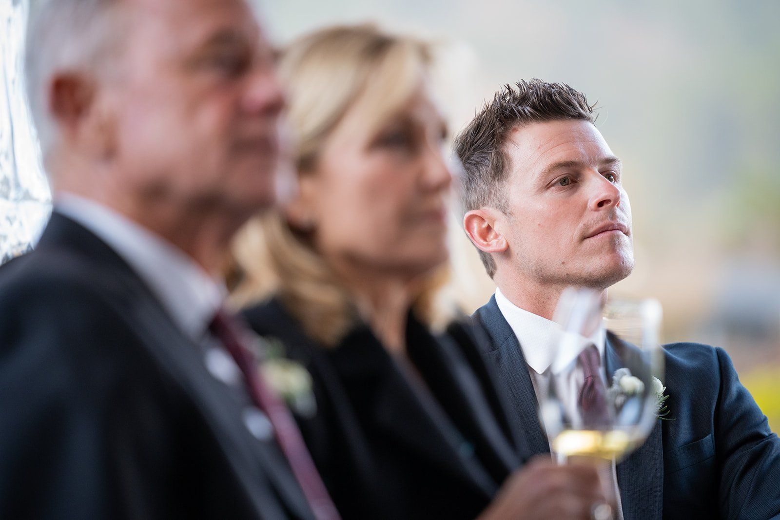 intimate carmel wedding at tehama golf club, First Dance and Dinner at the House