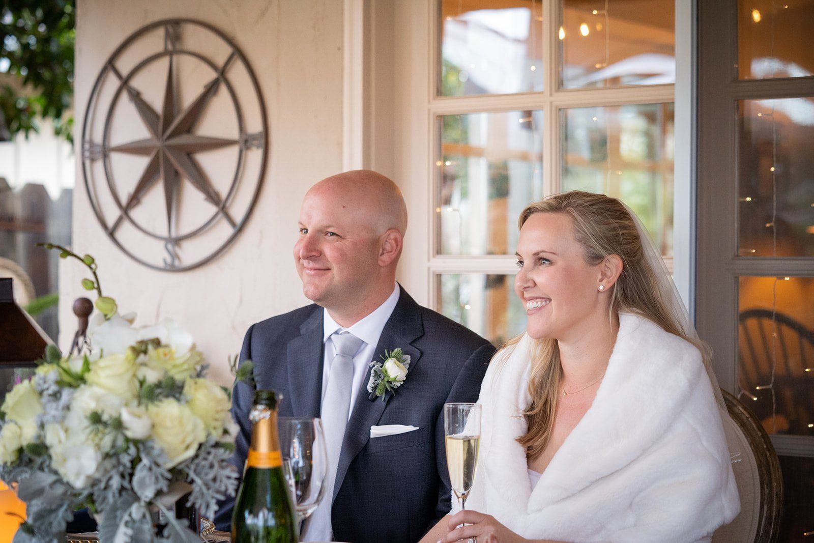 intimate carmel wedding at tehama golf club, A Tented Dinner as the Rain Came Down