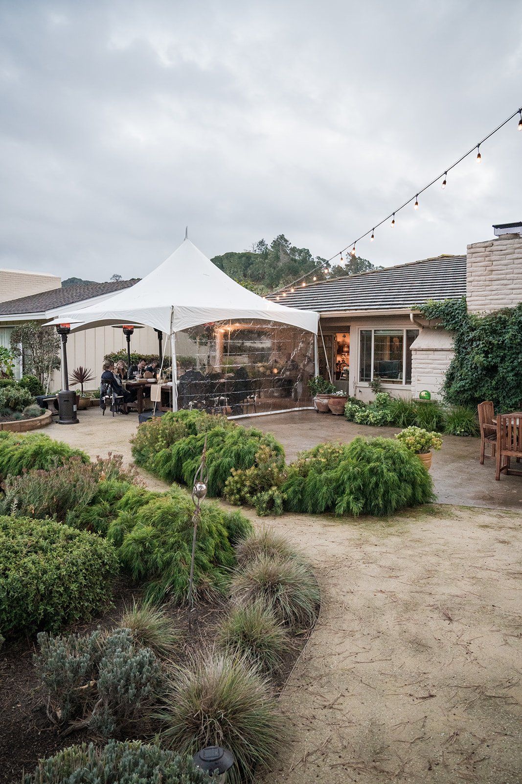 intimate carmel wedding at tehama golf club, First Dance and Dinner at the House