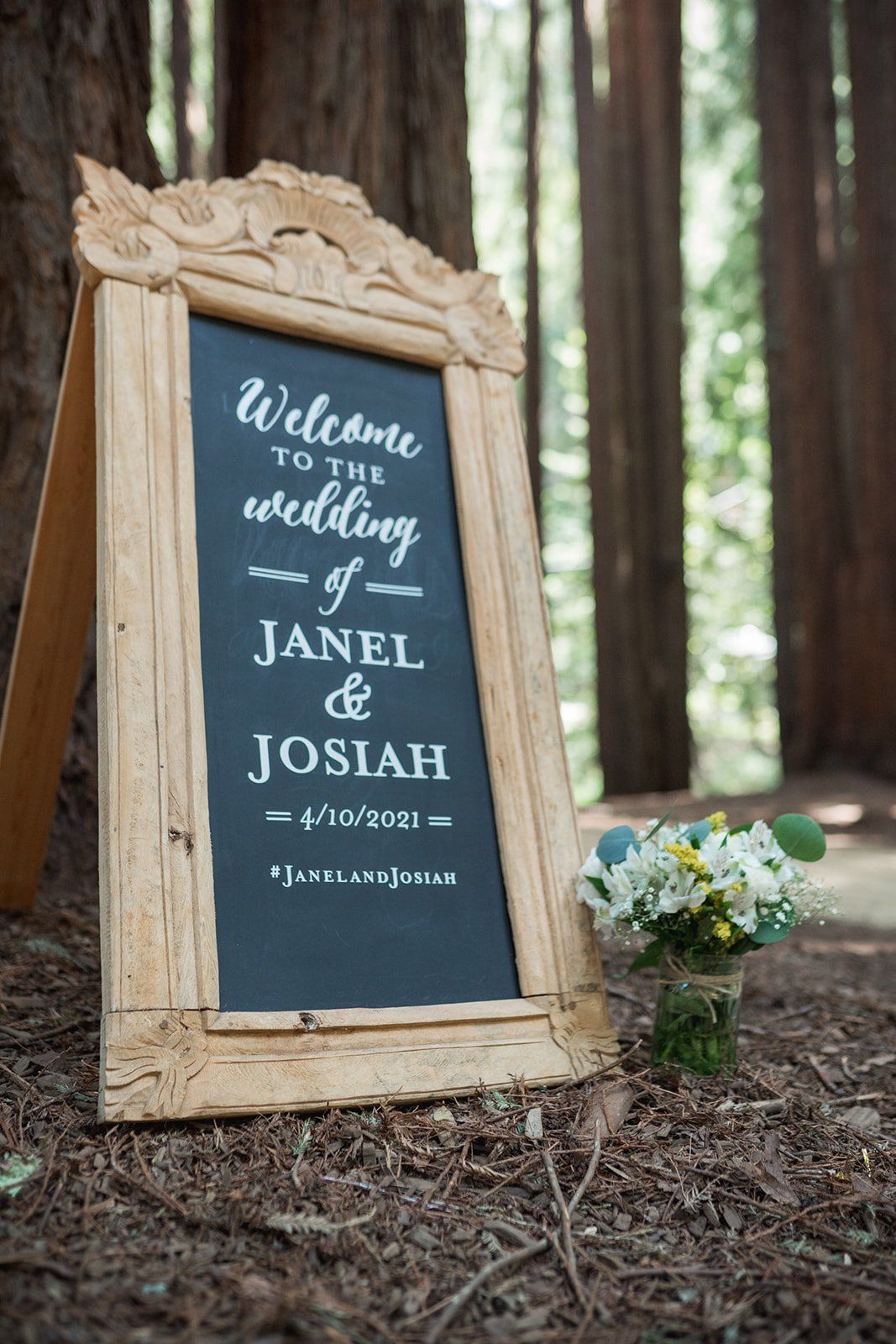 redwoods micro wedding at old mill park, A Redwoods Micro Wedding Ceremony in the Amphitheater
