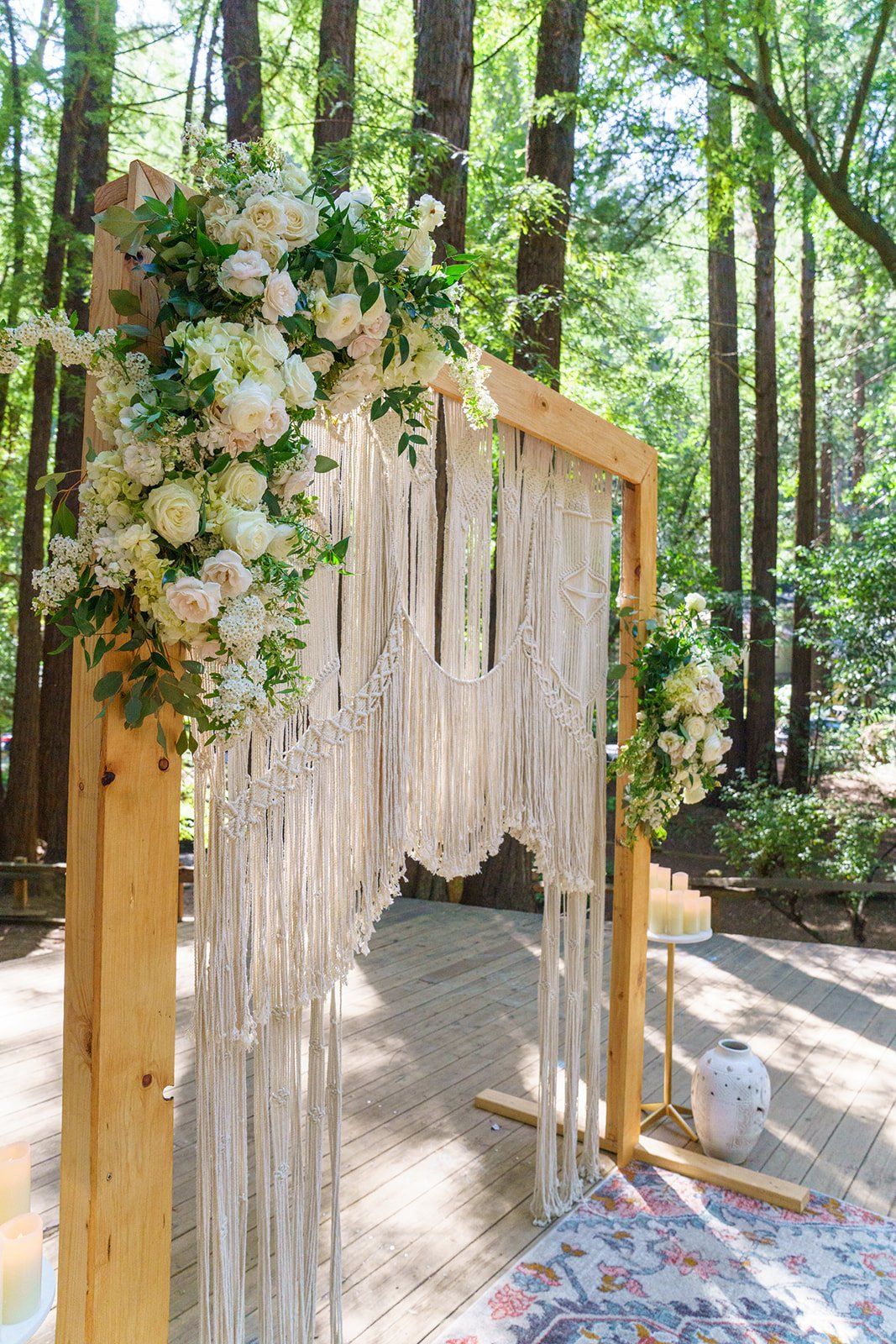 same-sex redwoods micro wedding east bay, A Marin Redwoods Wedding Ceremony in the Amphitheater