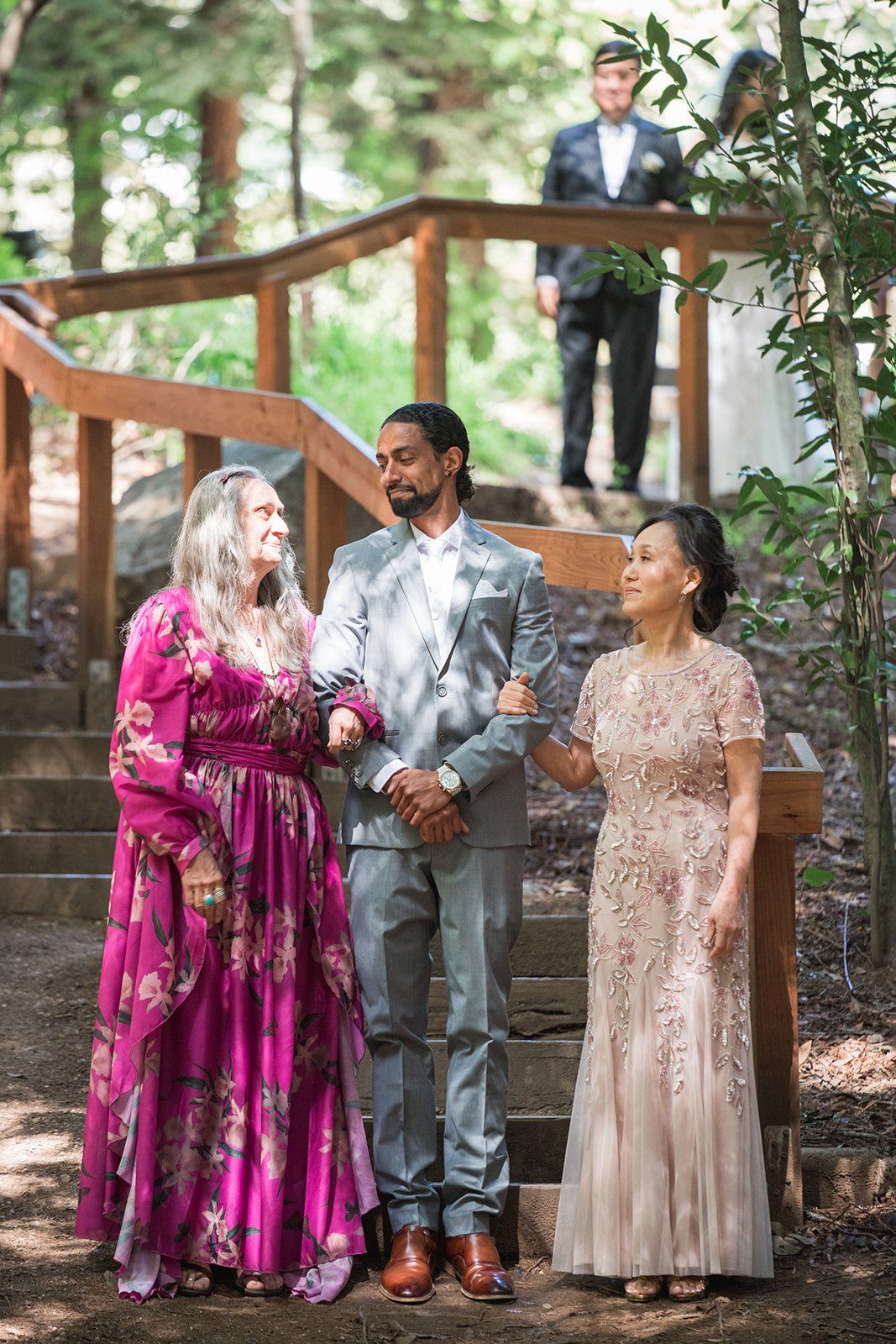 redwoods micro wedding at old mill park, A Redwoods Micro Wedding Ceremony in the Amphitheater