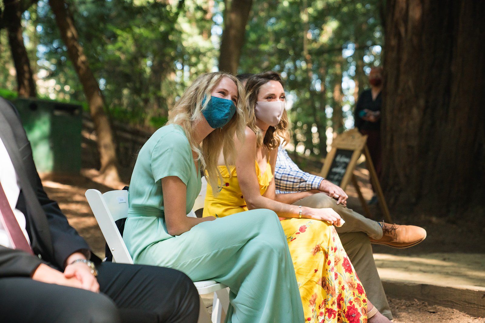 same-sex redwoods micro wedding east bay, A Marin Redwoods Wedding Ceremony in the Amphitheater