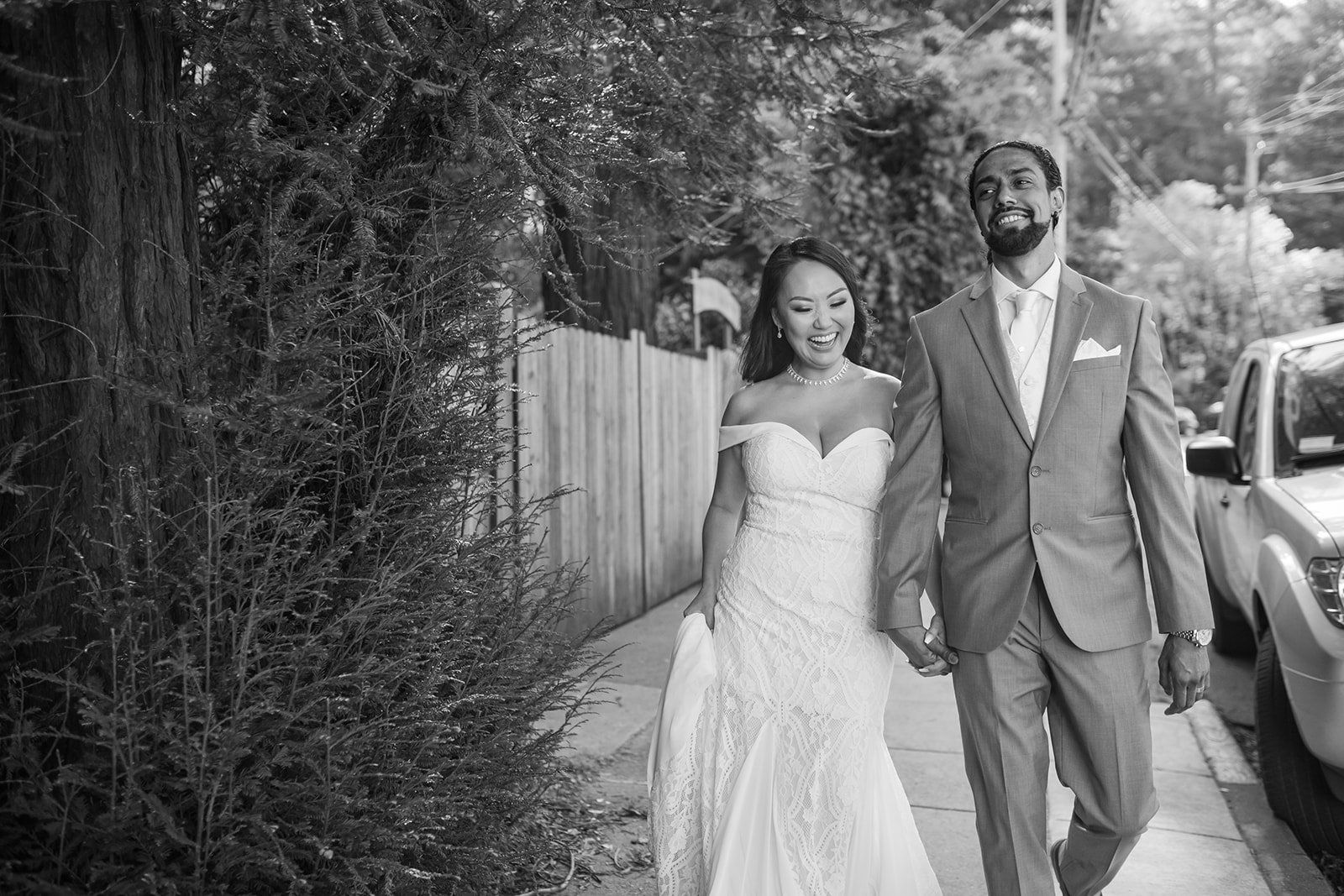 redwoods micro wedding at old mill park, Portraits Under the Old Mill Park Redwoods