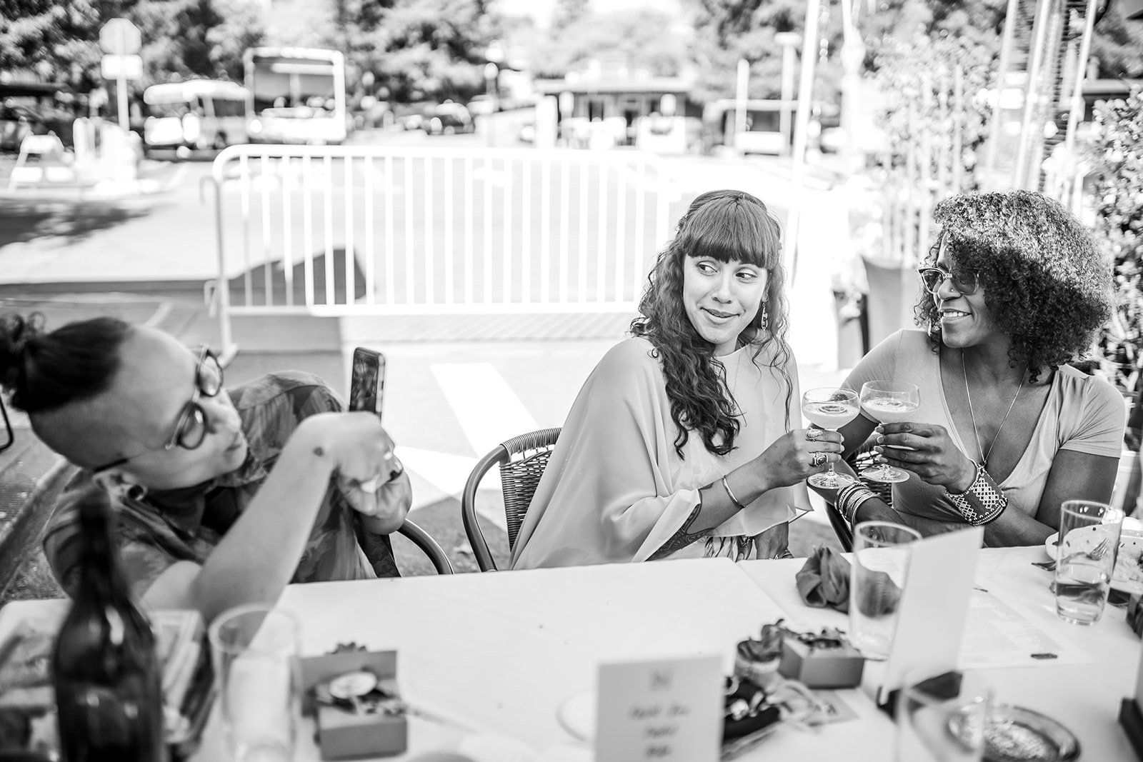 redwoods micro wedding at old mill park, Dinner at Gravity Tavern