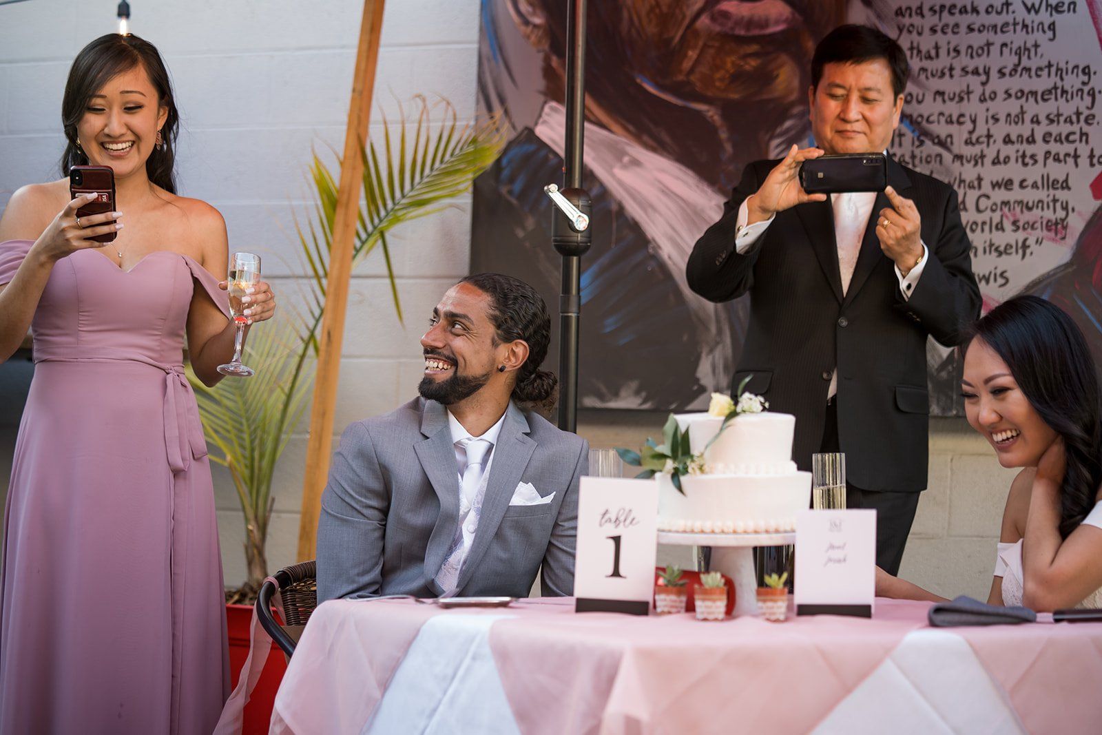 same-sex redwoods micro wedding east bay, Dinner at Gravity Tavern