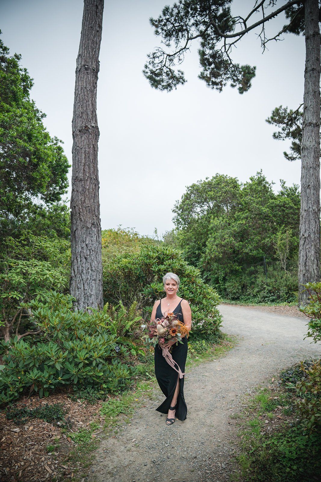second wedding elopement mendocino botanical gardens, A Toast, a First Dance, and the Dahlias in Full Bloom