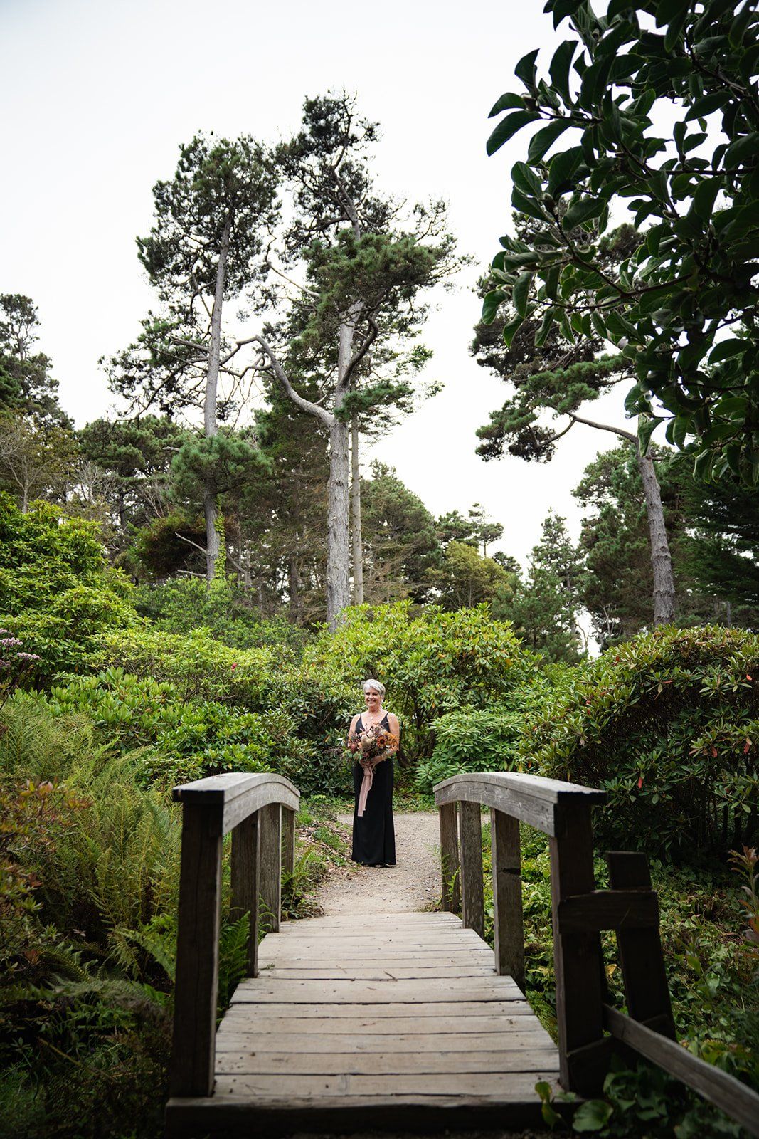 second wedding elopement mendocino botanical gardens, A Toast, a First Dance, and the Dahlias in Full Bloom