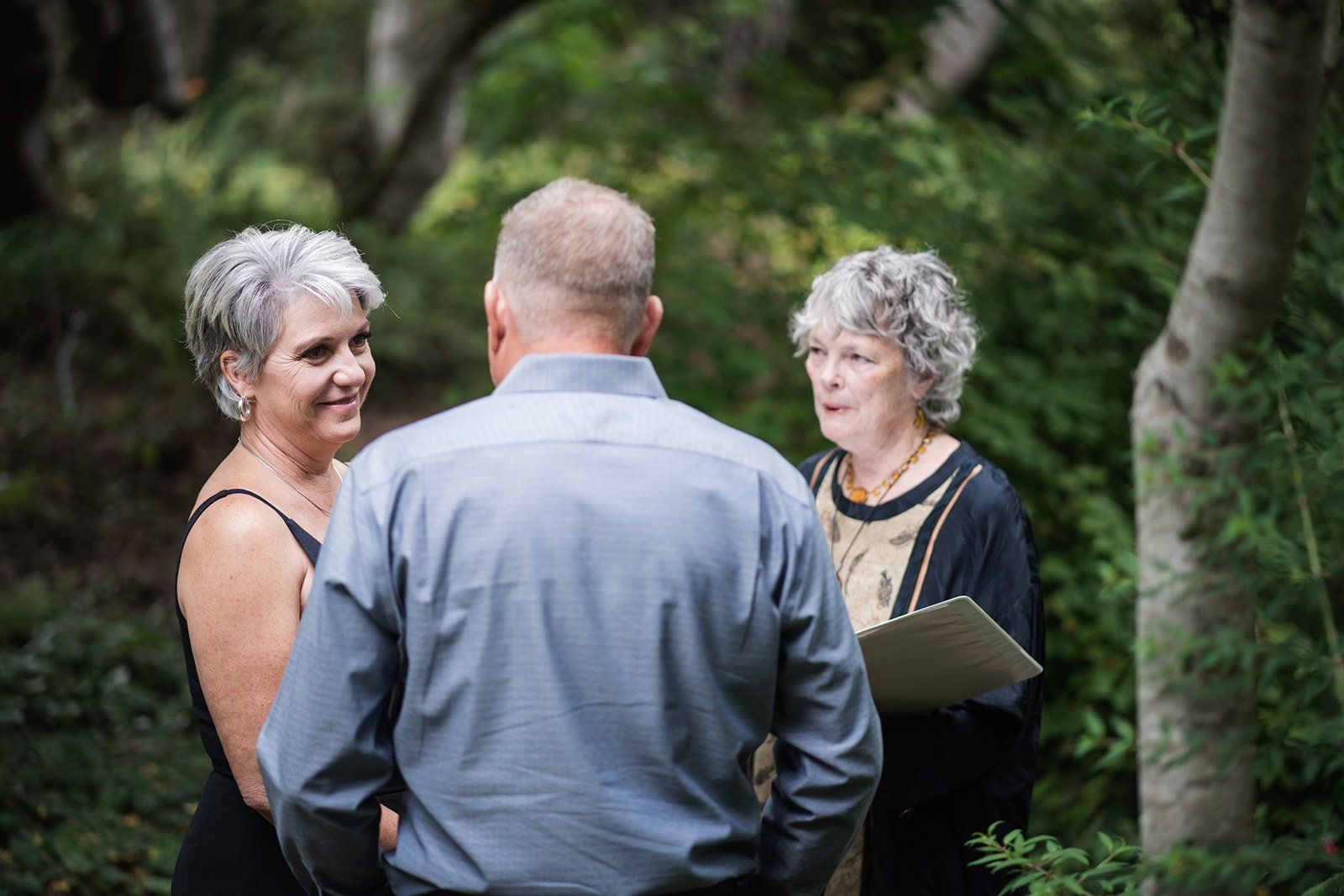 second-wedding elopement at the mendocino coast botanical gardens, Married in the Woods at the Mendocino Botanical Gardens
