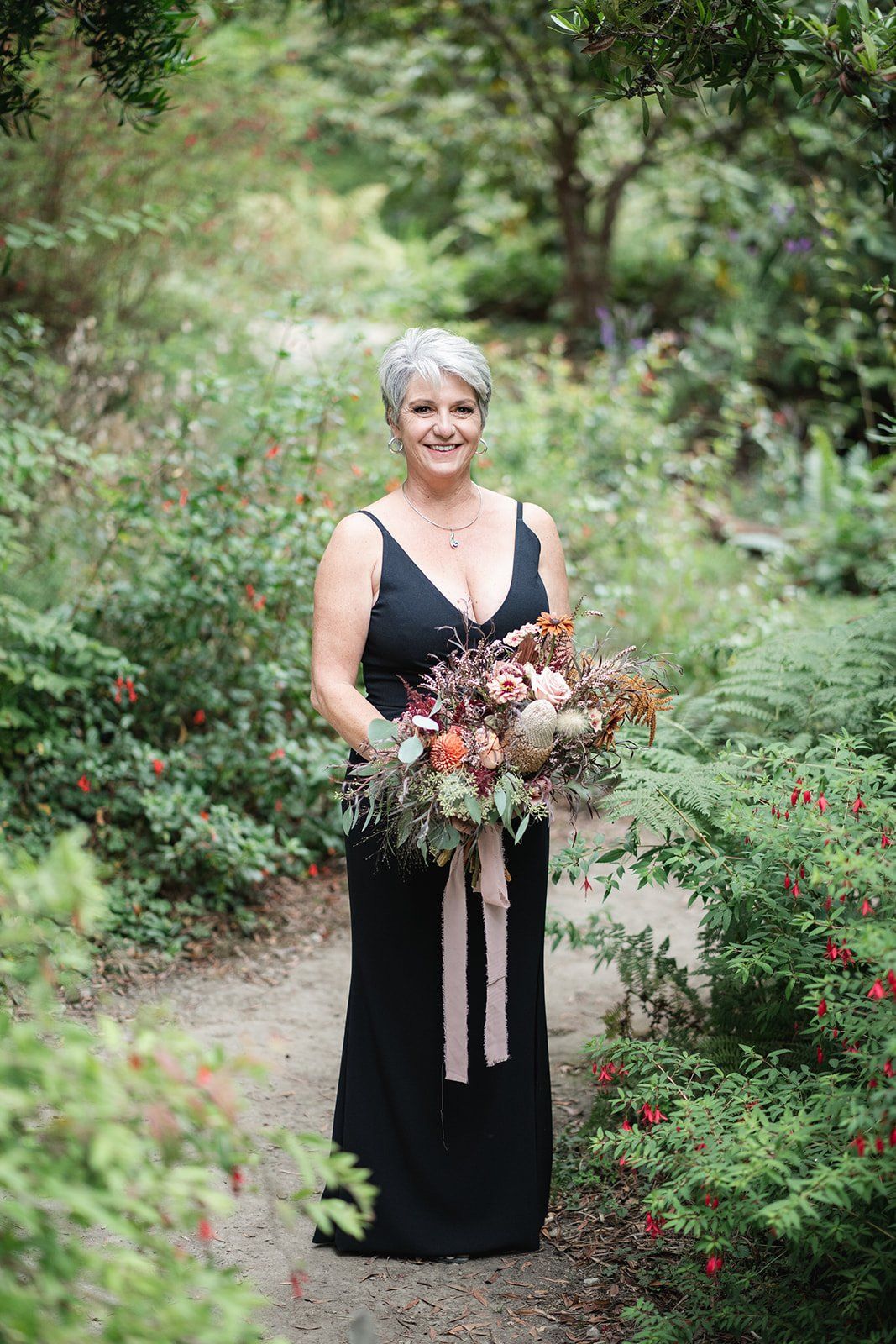 second wedding elopement mendocino botanical gardens, A Toast, a First Dance, and the Dahlias in Full Bloom