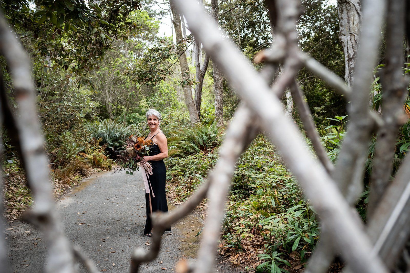 second wedding elopement mendocino botanical gardens, A Toast, a First Dance, and the Dahlias in Full Bloom