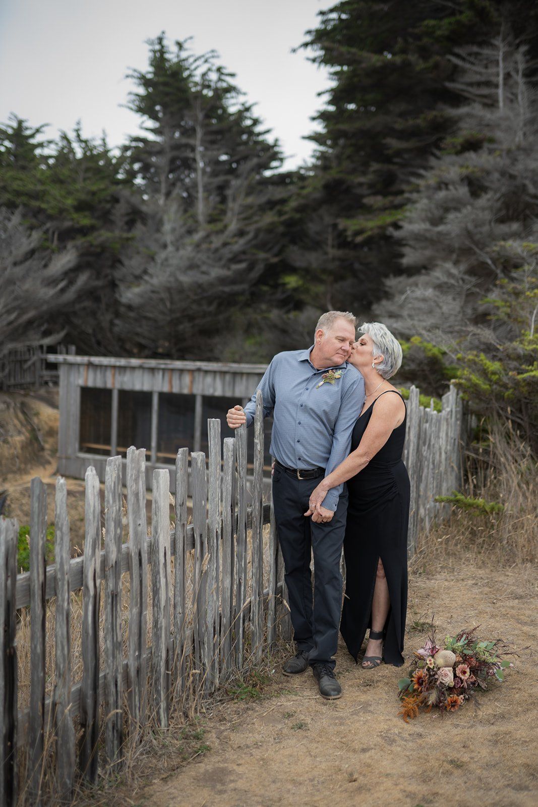 second wedding elopement mendocino botanical gardens, A Toast, a First Dance, and the Dahlias in Full Bloom
