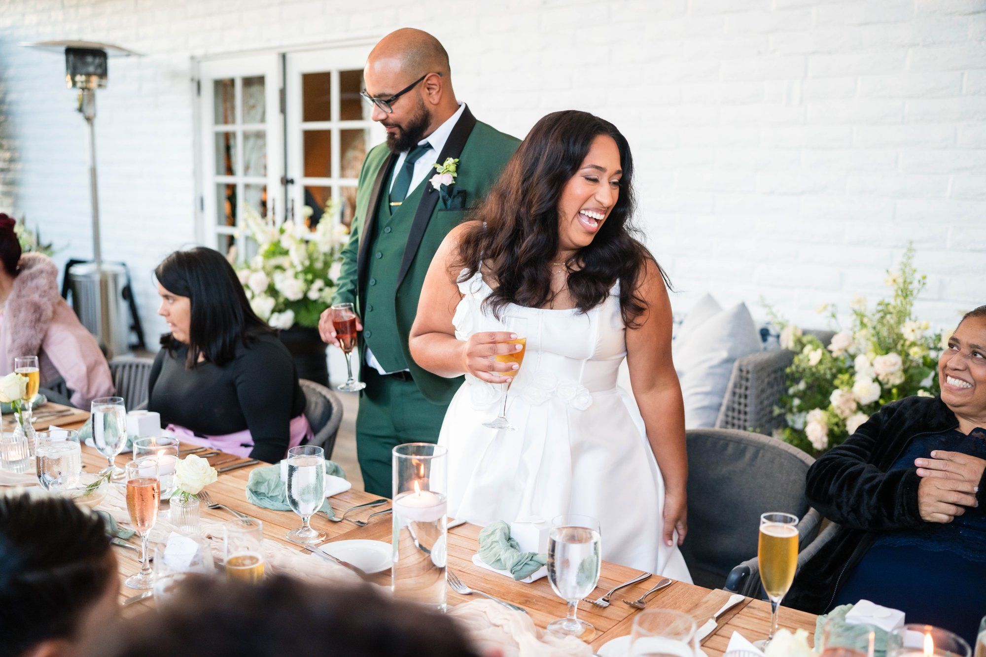 classic santa barbara courthouse micro wedding, Dinner at The Caya by The Leta Hotel