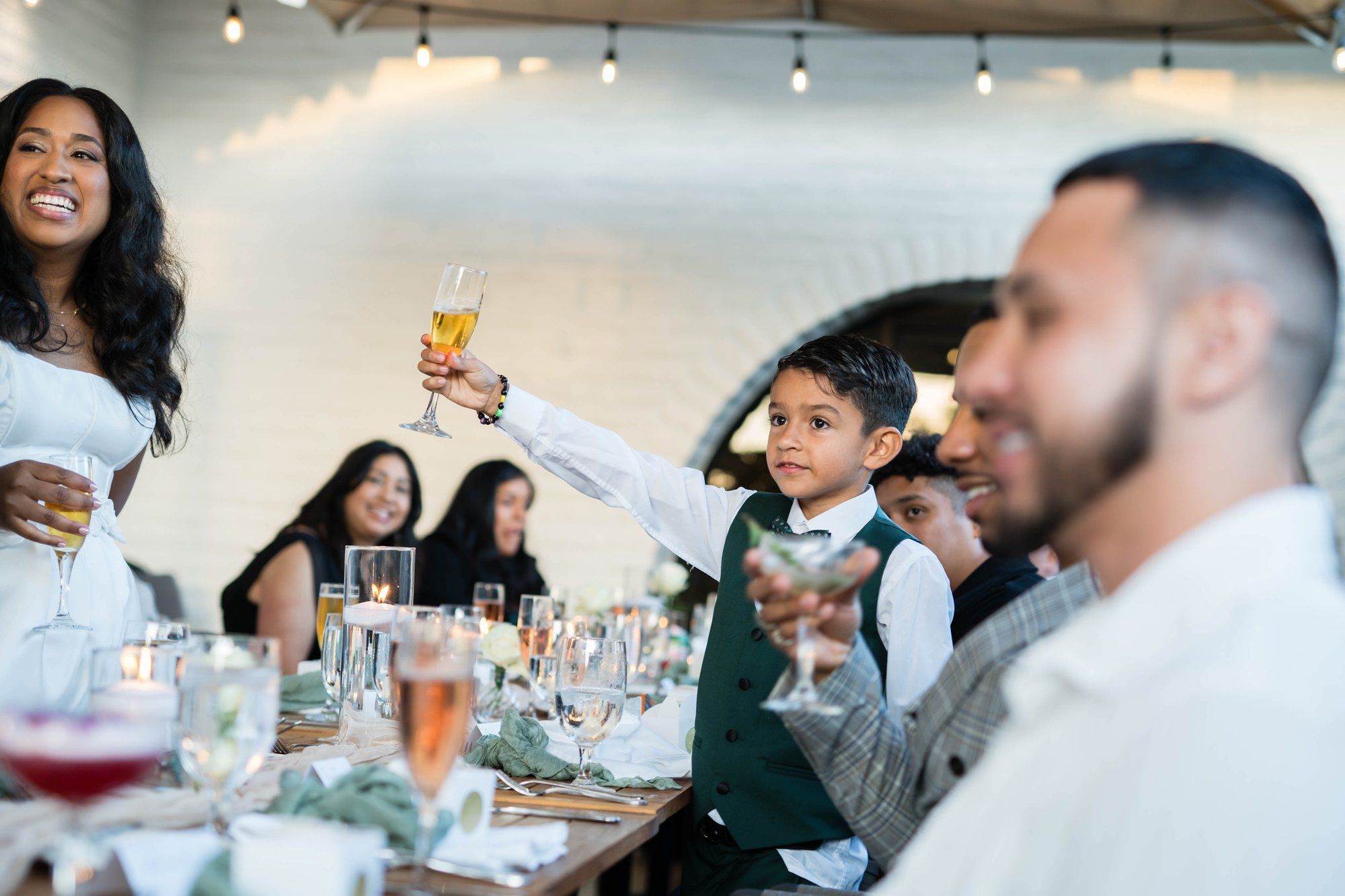 classic santa barbara courthouse micro wedding, Dinner at The Caya by The Leta Hotel