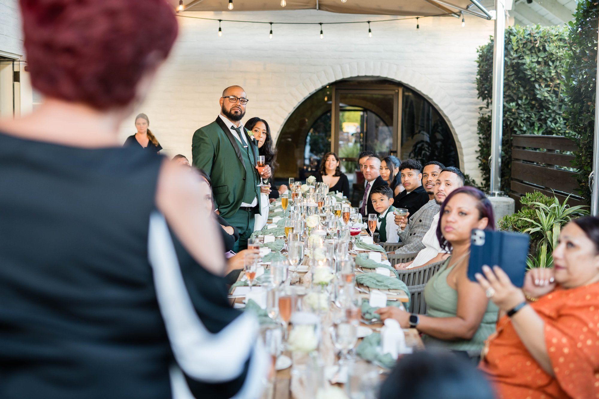 classic santa barbara courthouse micro wedding, Dinner at The Caya by The Leta Hotel