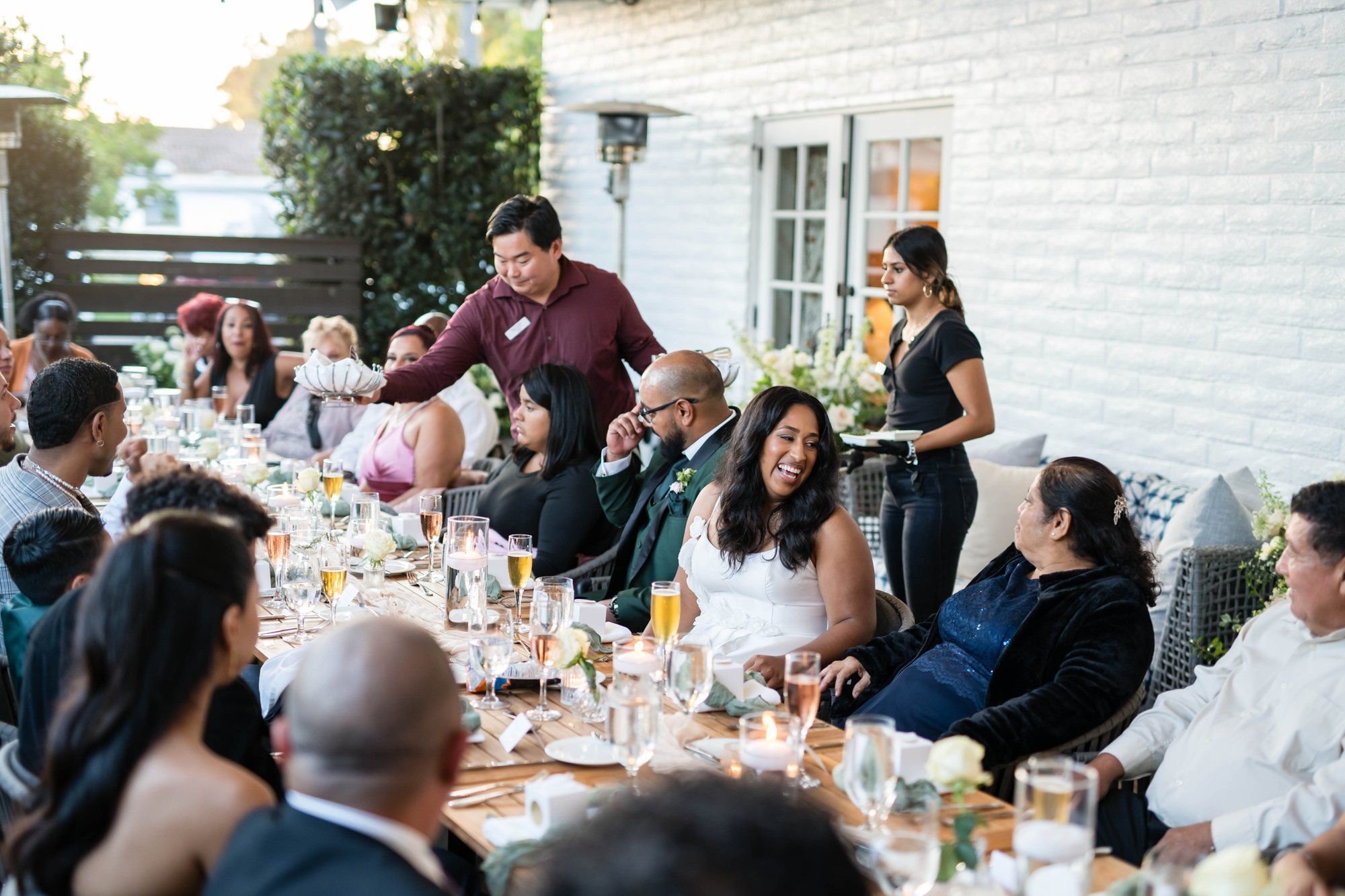 classic santa barbara courthouse micro wedding, Dinner at The Caya by The Leta Hotel