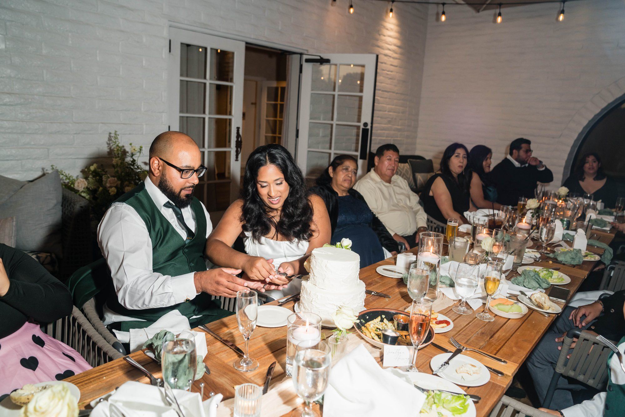 classic santa barbara courthouse micro wedding, Dinner at The Caya by The Leta Hotel