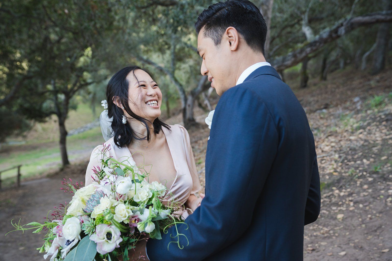 big sur cliffside elopement for just the two of them, Portraits in the Big Sur Woodland
