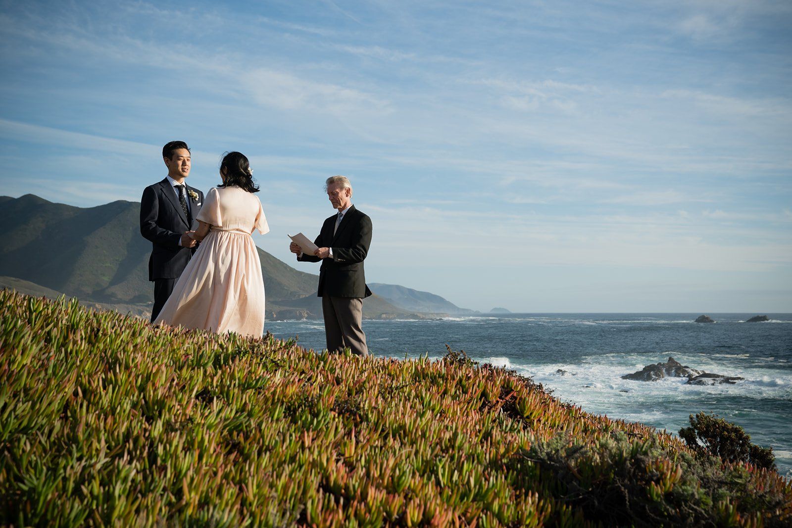 big sur cliffside elopement just the two of them, Cliffside Vows at China Point Overlook