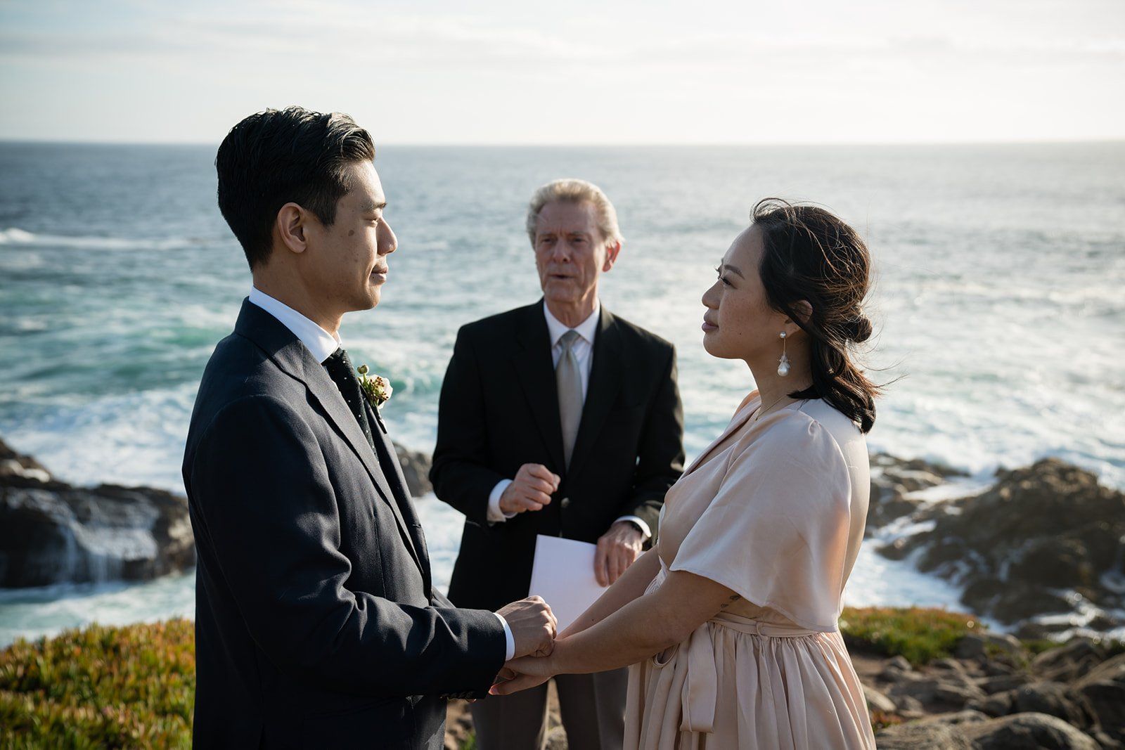 big sur cliffside elopement just the two of them, Cliffside Vows at China Point Overlook