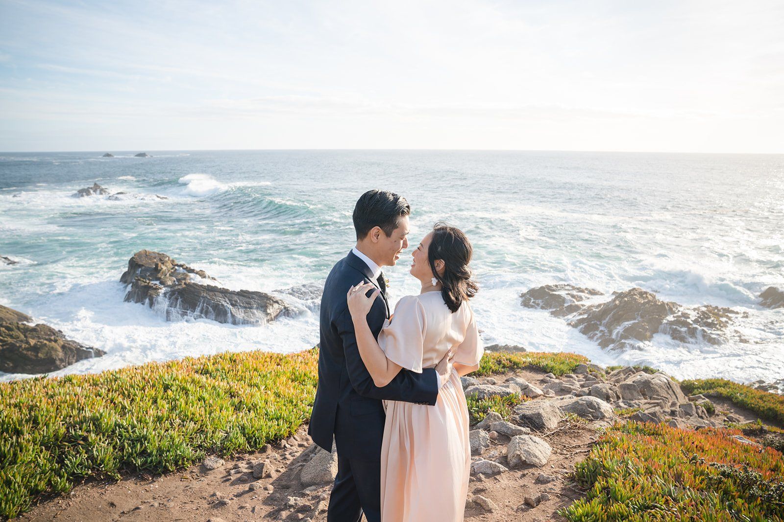 big sur cliffside elopement for just the two of them, Portraits in the Big Sur Woodland