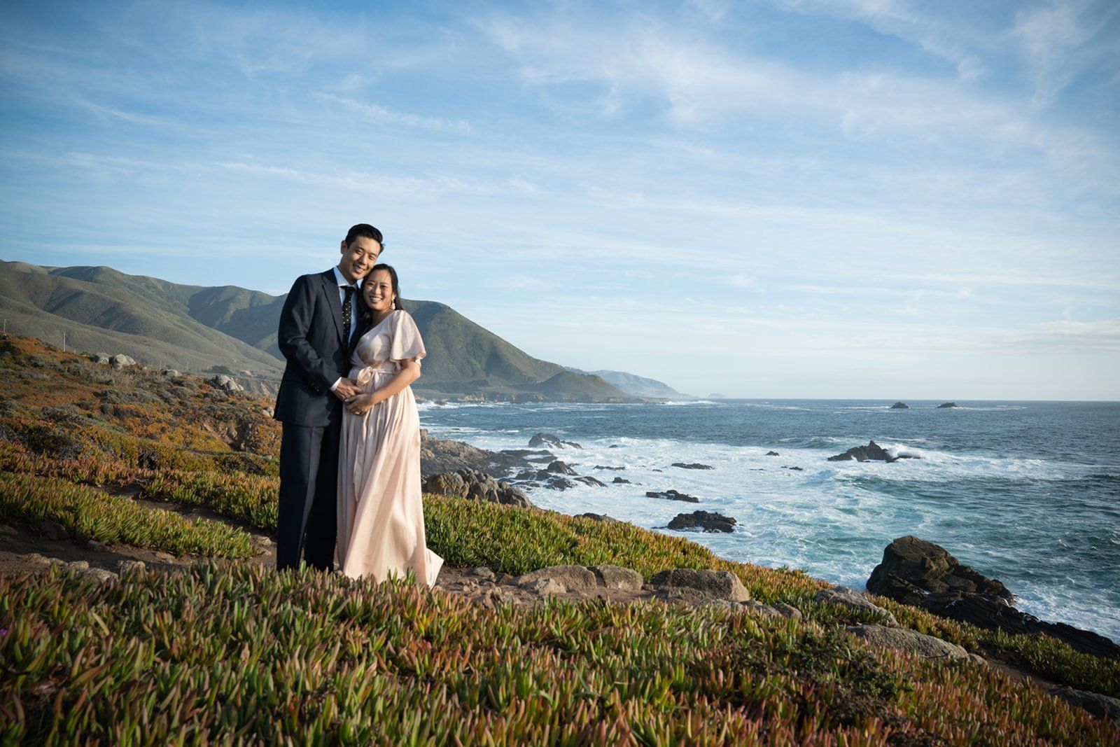 big sur cliffside elopement for just the two of them, Portraits in the Big Sur Woodland