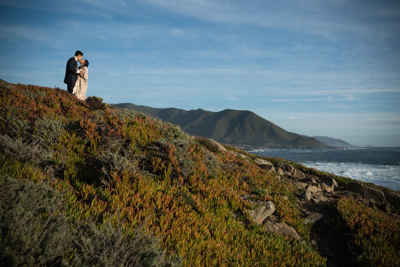 big sur cliffside elopement for just the two of them, Portraits in the Big Sur Woodland
