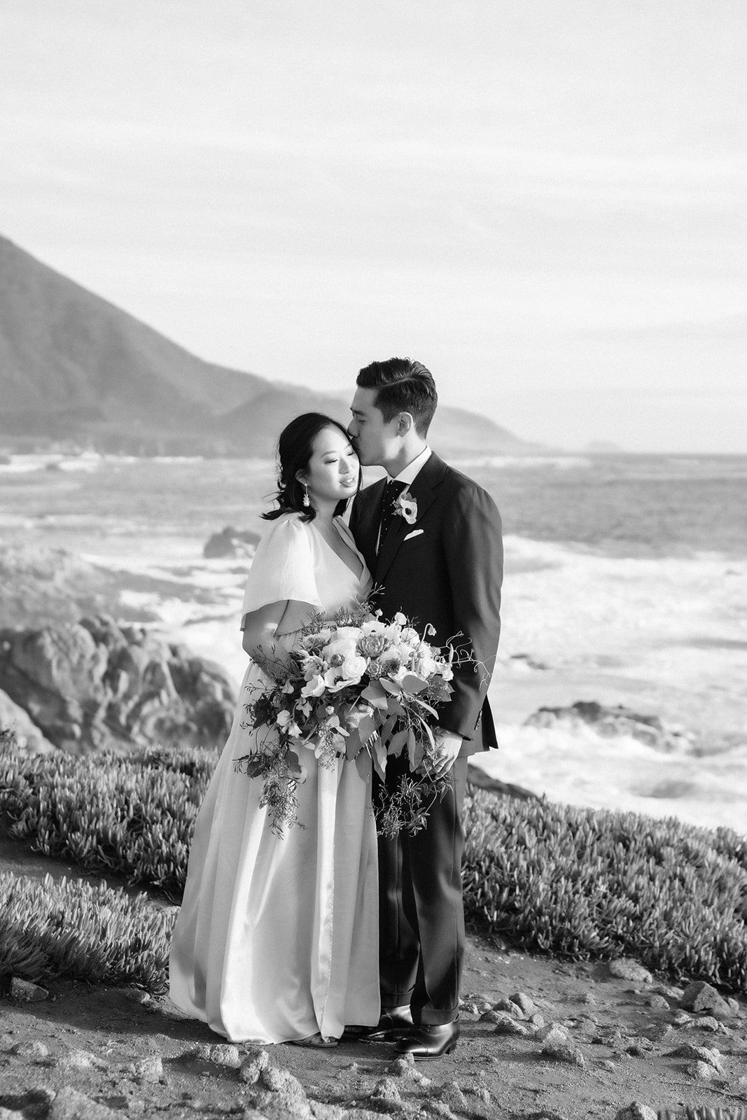 big sur cliffside elopement for just the two of them, Portraits in the Big Sur Woodland