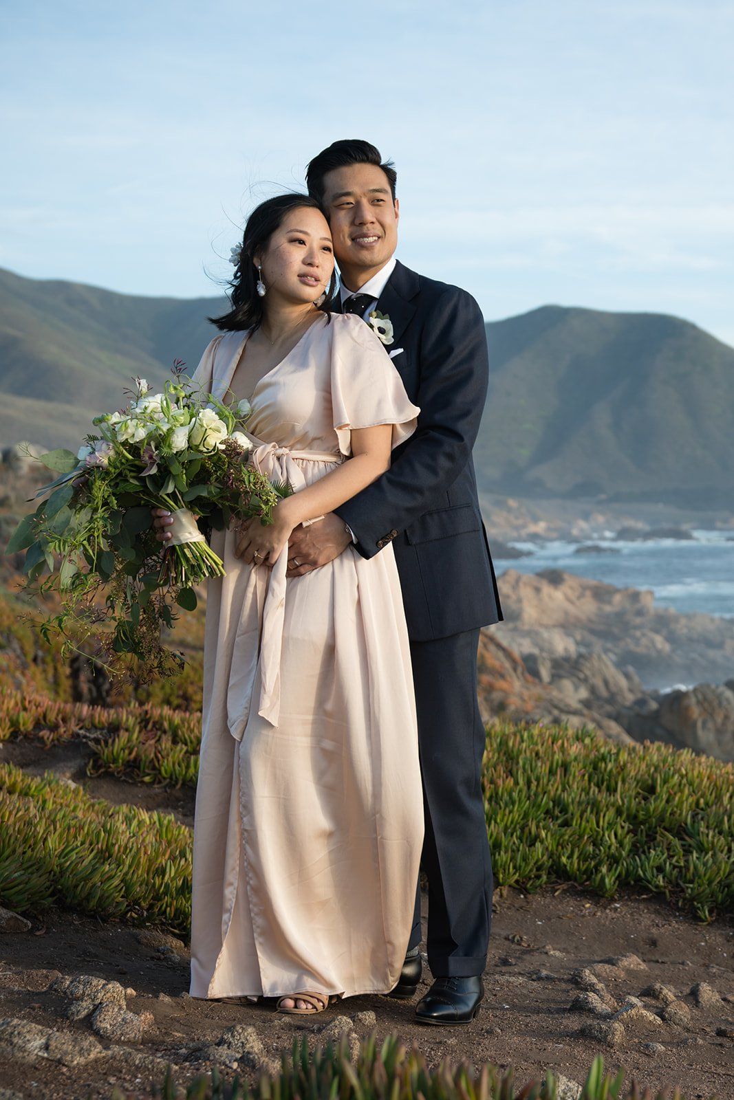 big sur cliffside elopement for just the two of them, Portraits in the Big Sur Woodland