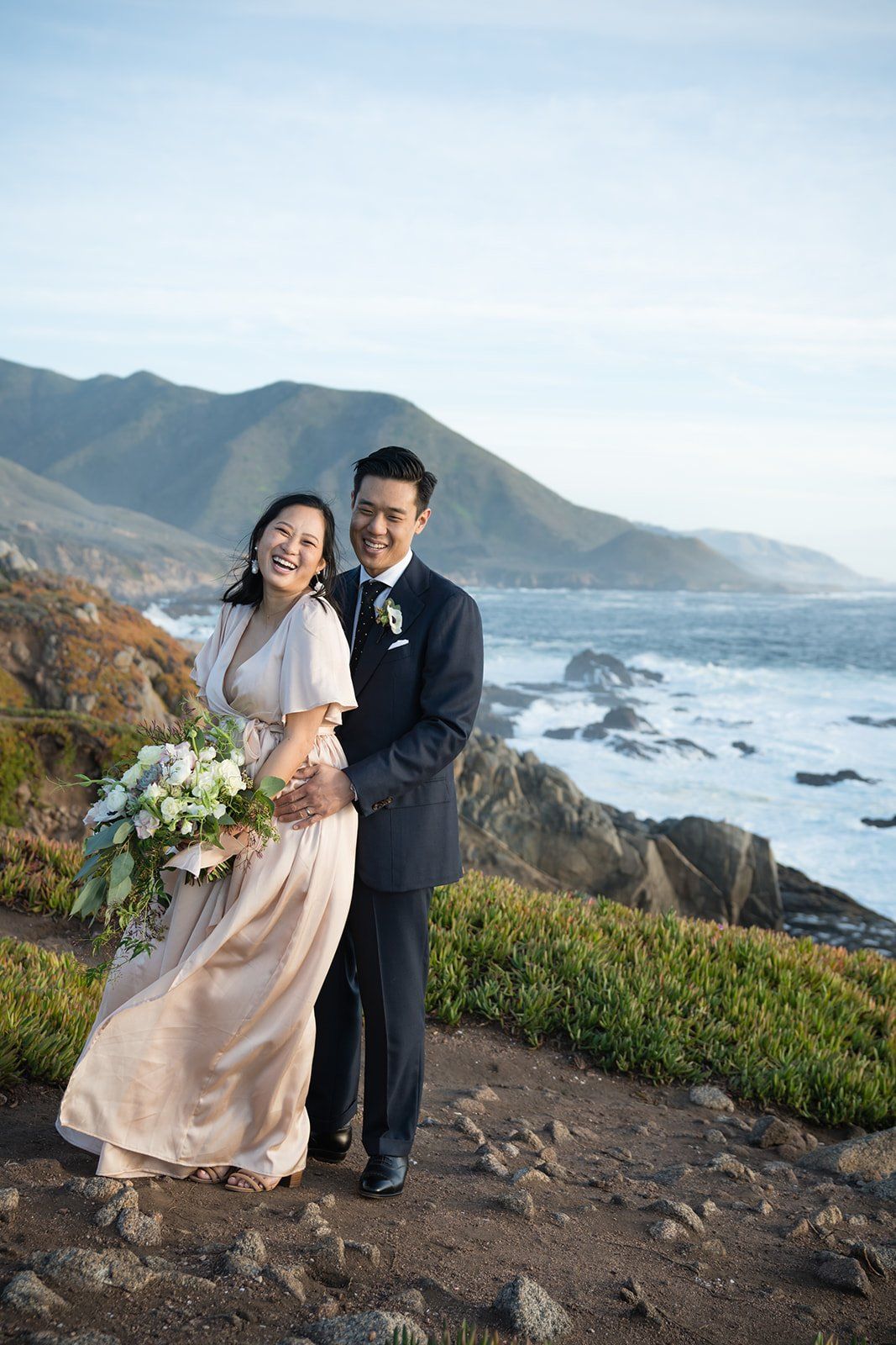 big sur cliffside elopement for just the two of them, Portraits in the Big Sur Woodland