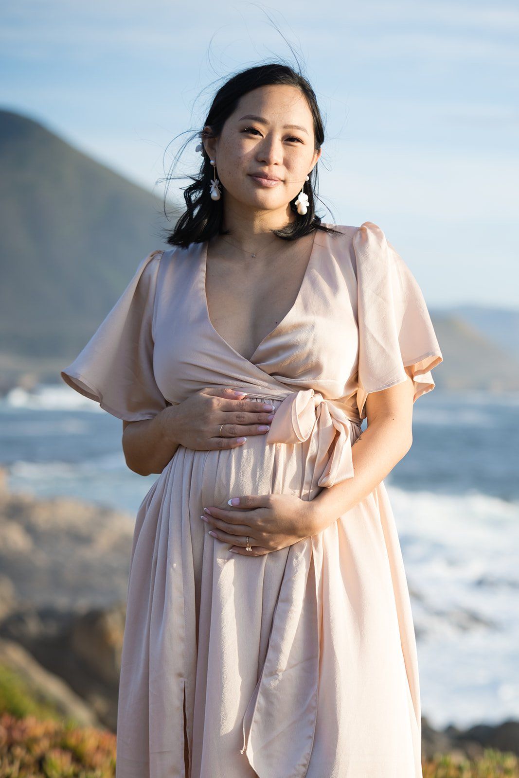 big sur cliffside elopement just the two of them, Portraits Along the Cliff