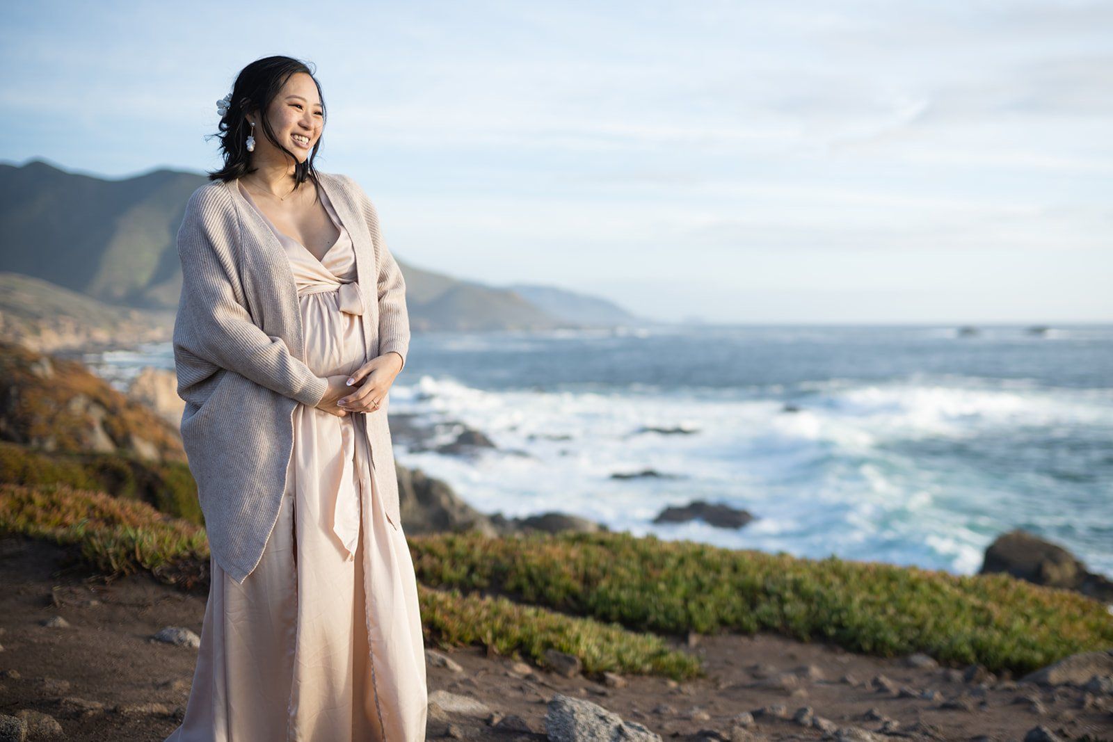 big sur cliffside elopement for just the two of them, Portraits in the Big Sur Woodland