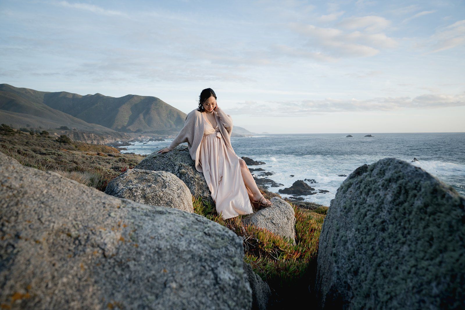 big sur cliffside elopement for just the two of them, Portraits in the Big Sur Woodland