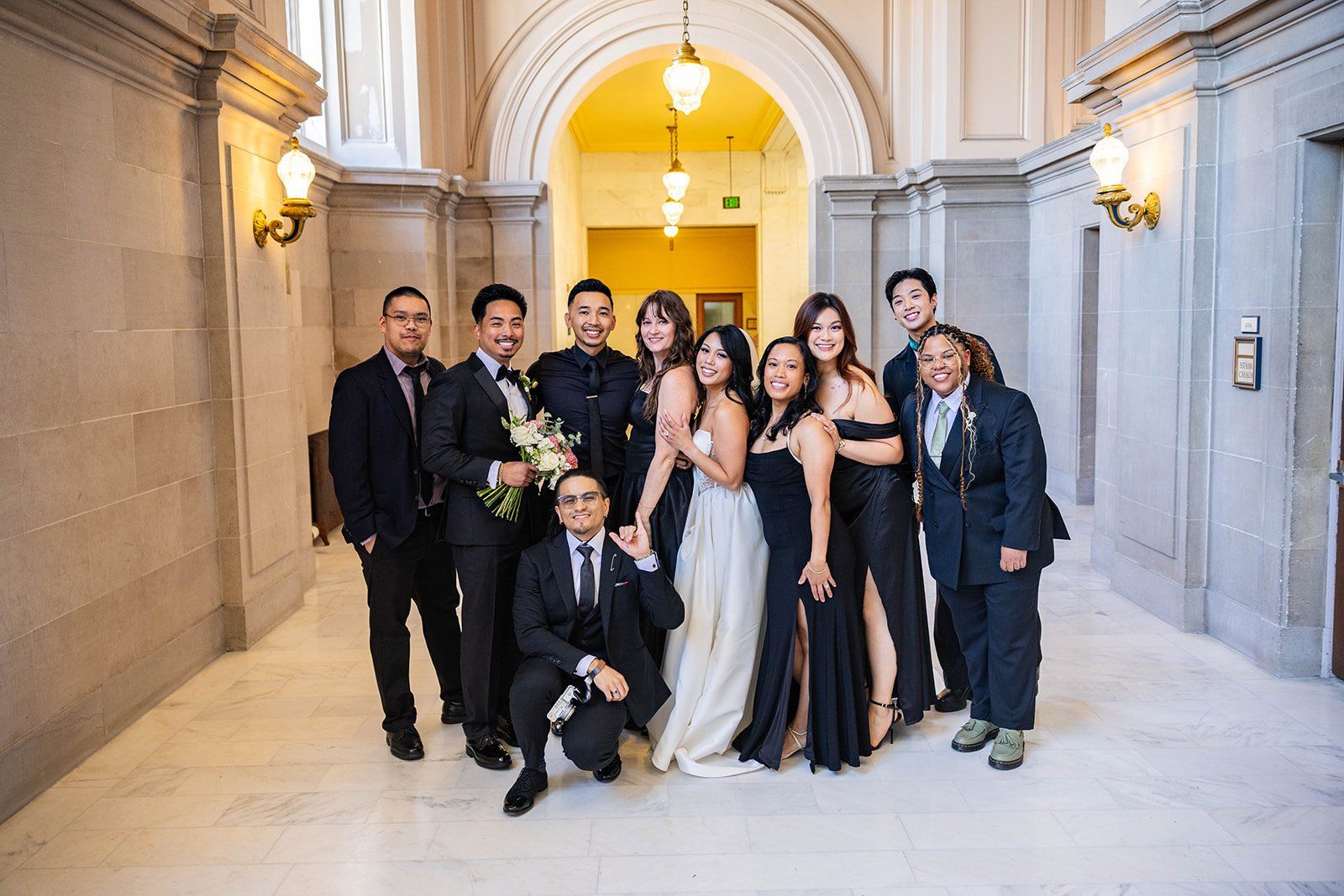 city hall ceremony + la mar peruvian waterfront reception (50 guests), Portraits on the Embarcadero