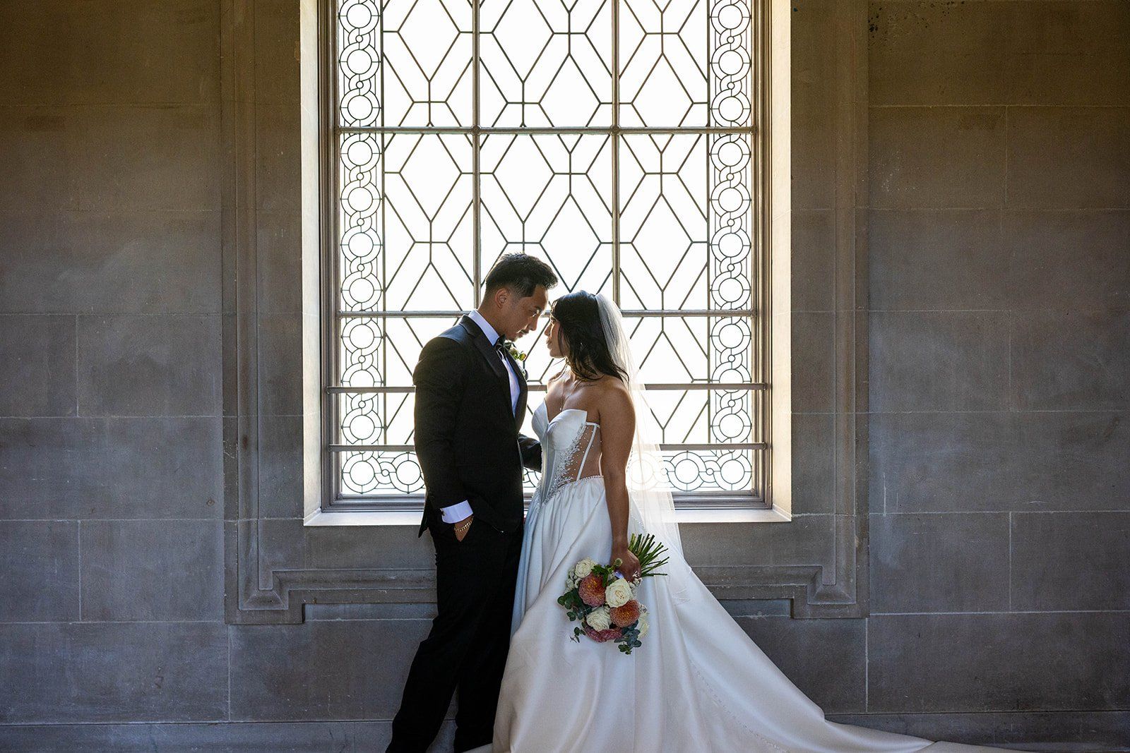 city hall ceremony + la mar peruvian waterfront reception (50 guests), Portraits on the Embarcadero
