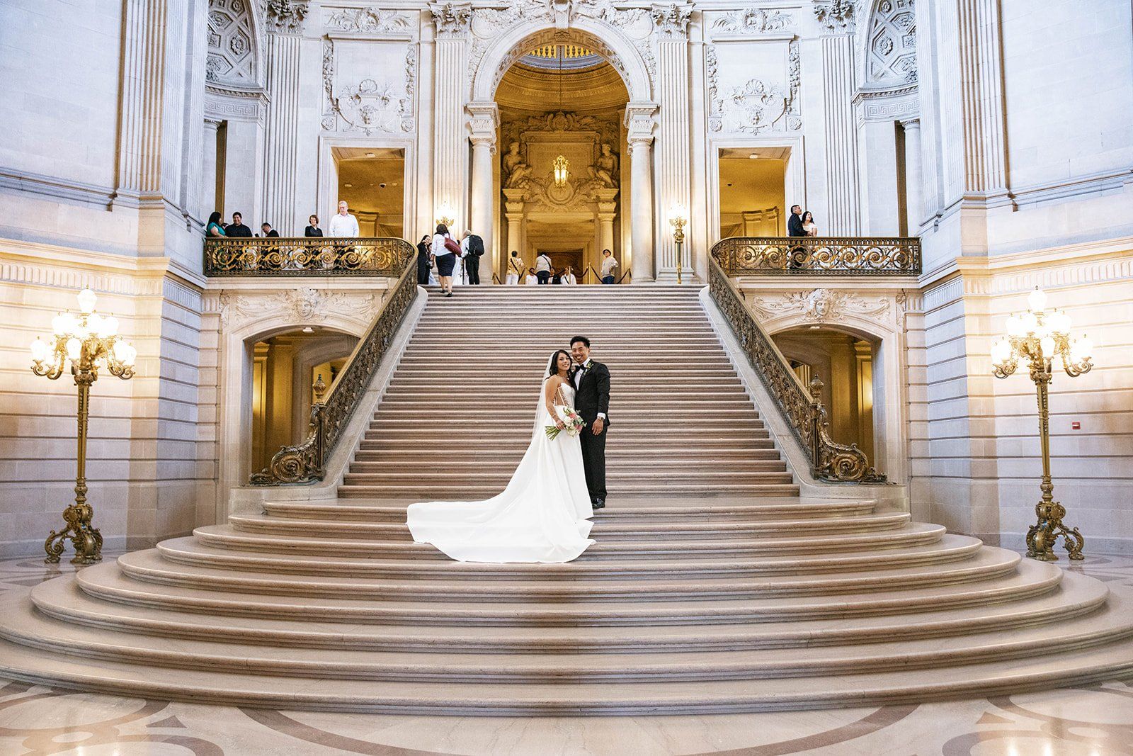 city hall ceremony + la mar peruvian waterfront reception (50 guests), Portraits on the Embarcadero