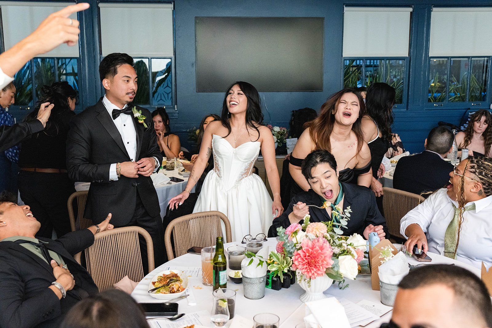city hall ceremony + la mar peruvian waterfront reception (50 guests), Lunch and Dancing at La Mar