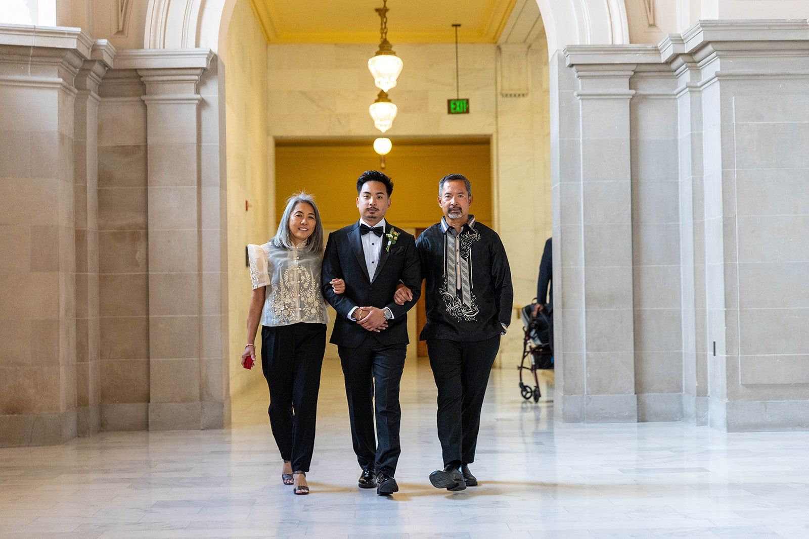 city hall ceremony + la mar peruvian waterfront reception (50 guests), Portraits on the Embarcadero