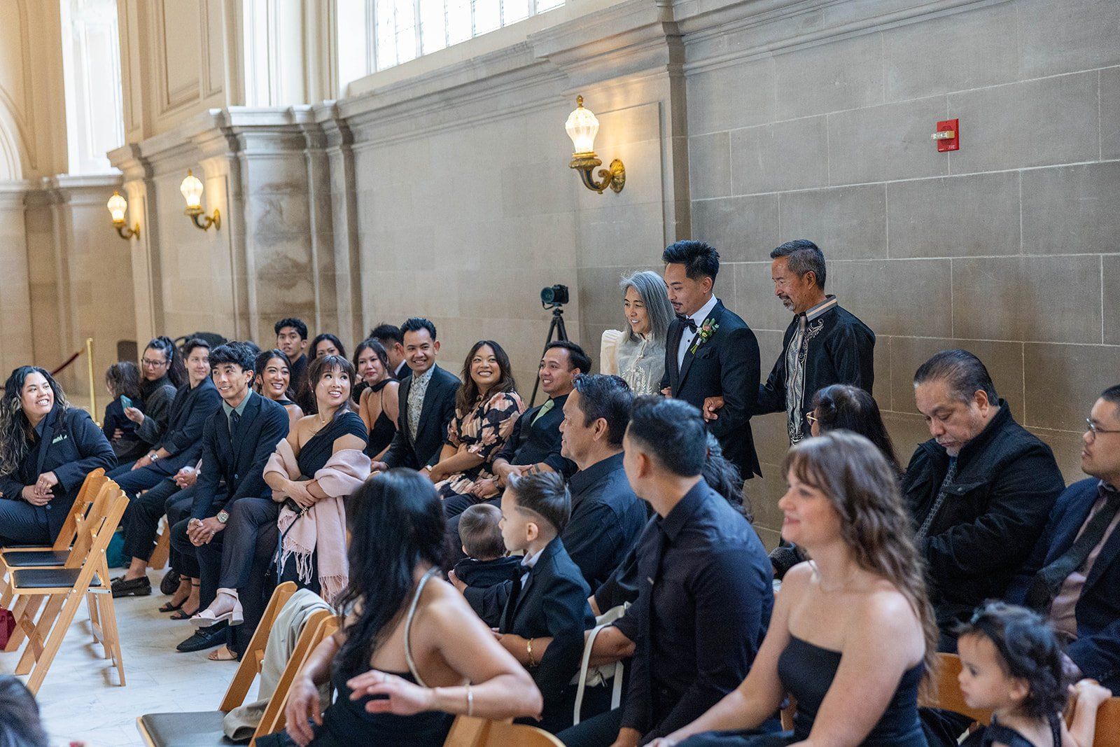 city hall ceremony + la mar peruvian waterfront reception (50 guests), Vows Under the Rotunda