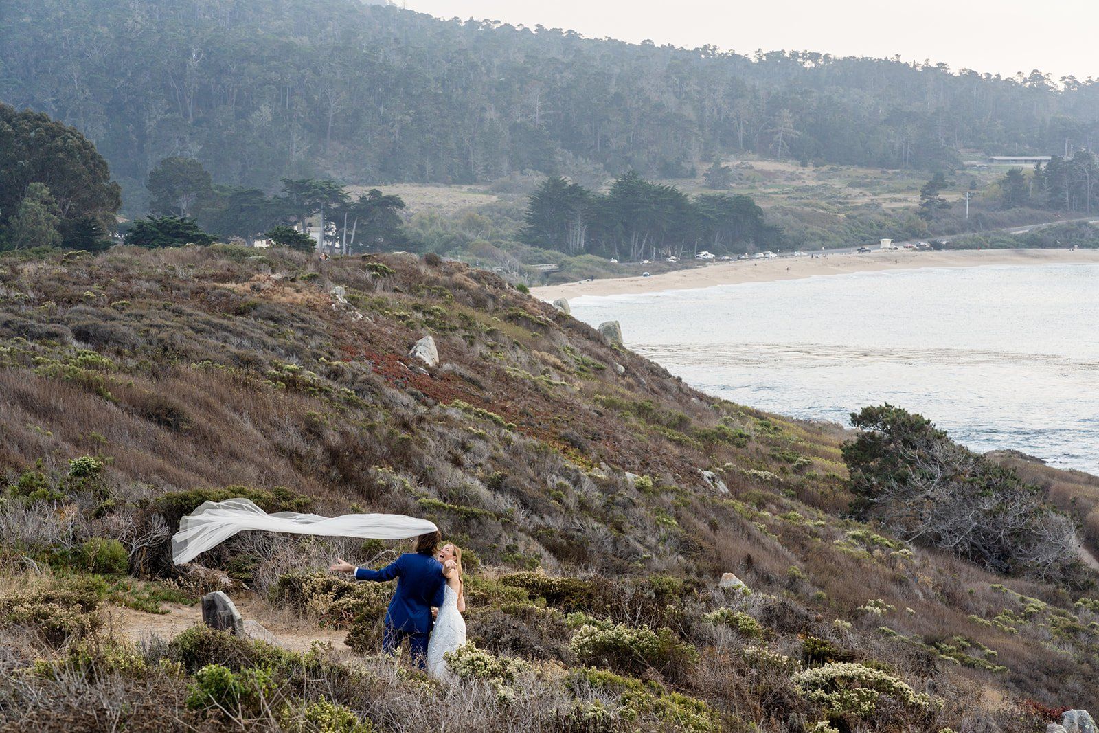 carmel elopement, Portraits Along the Coast