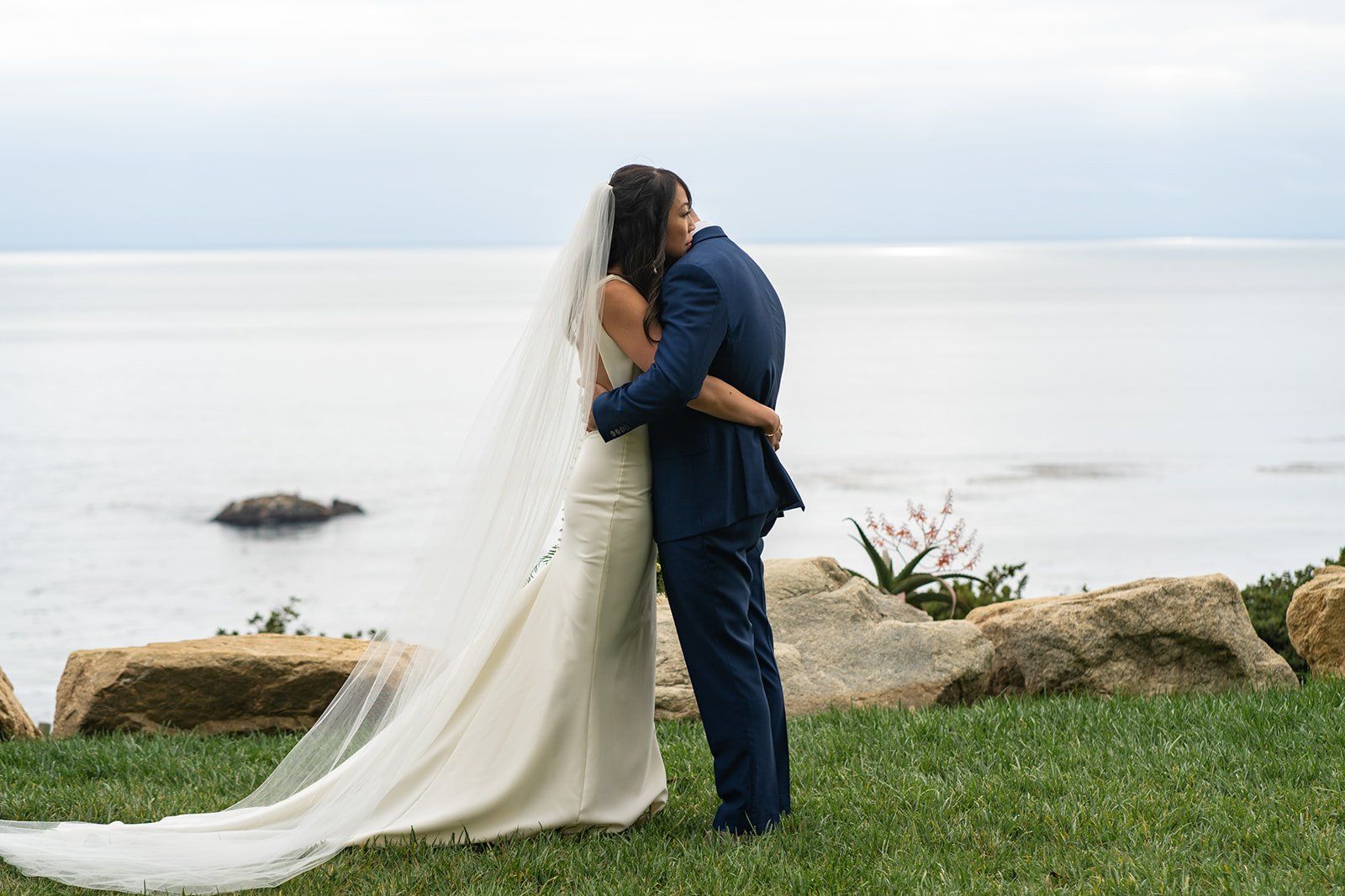 private estate micro wedding at Wind and Sea Big Sur, Portraits Along the Big Sur Cliffs