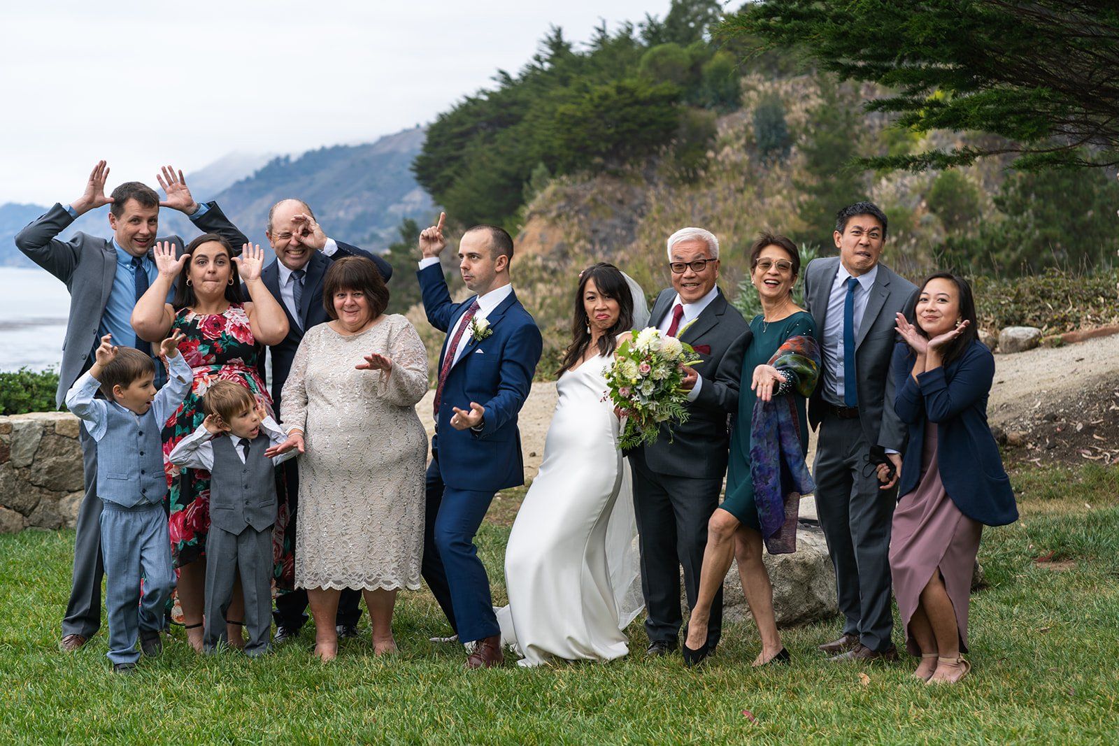 full-estate micro wedding at wind and sea big sur, The Two of Them, and Everyone They Brought