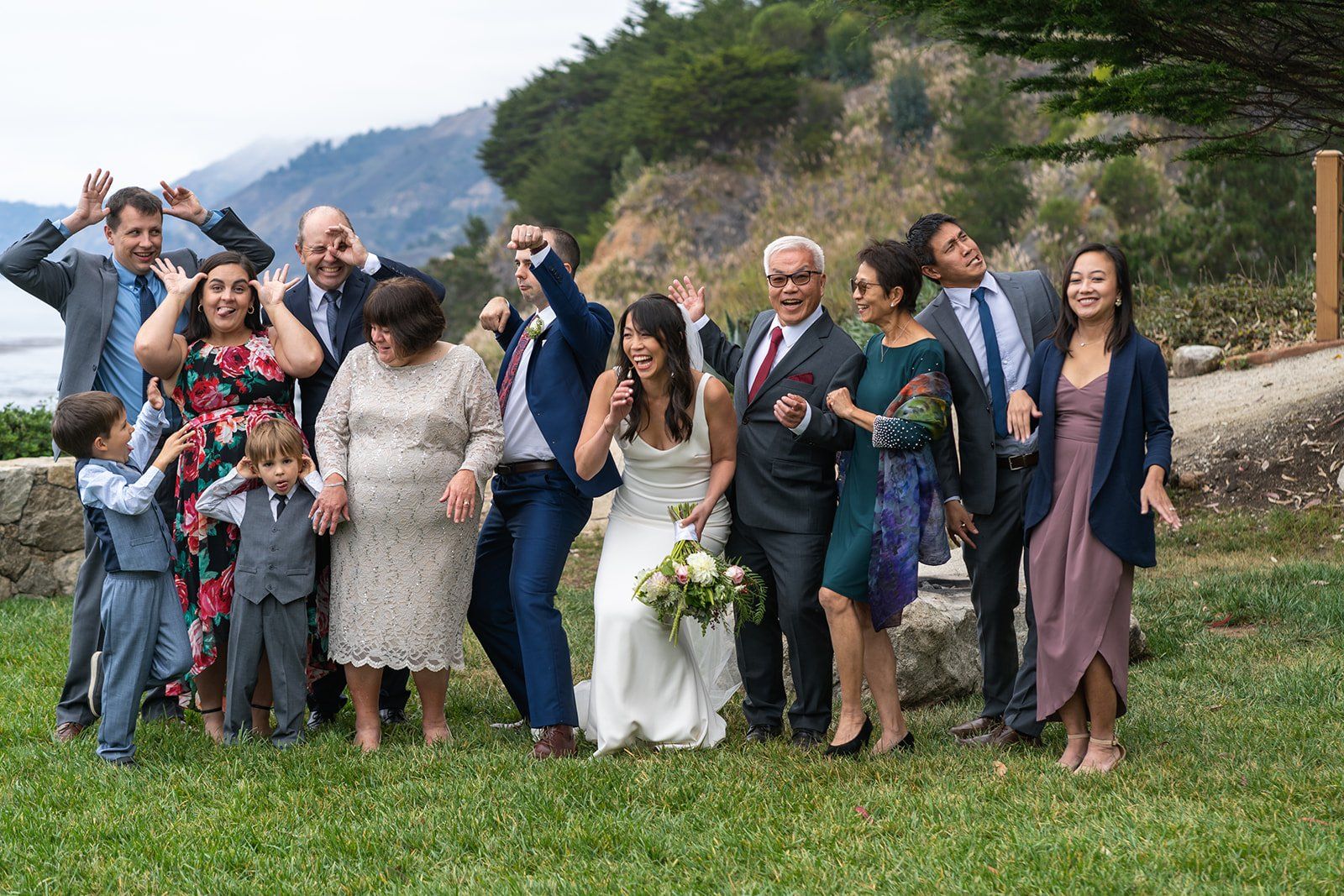full-estate micro wedding at wind and sea big sur, The Two of Them, and Everyone They Brought