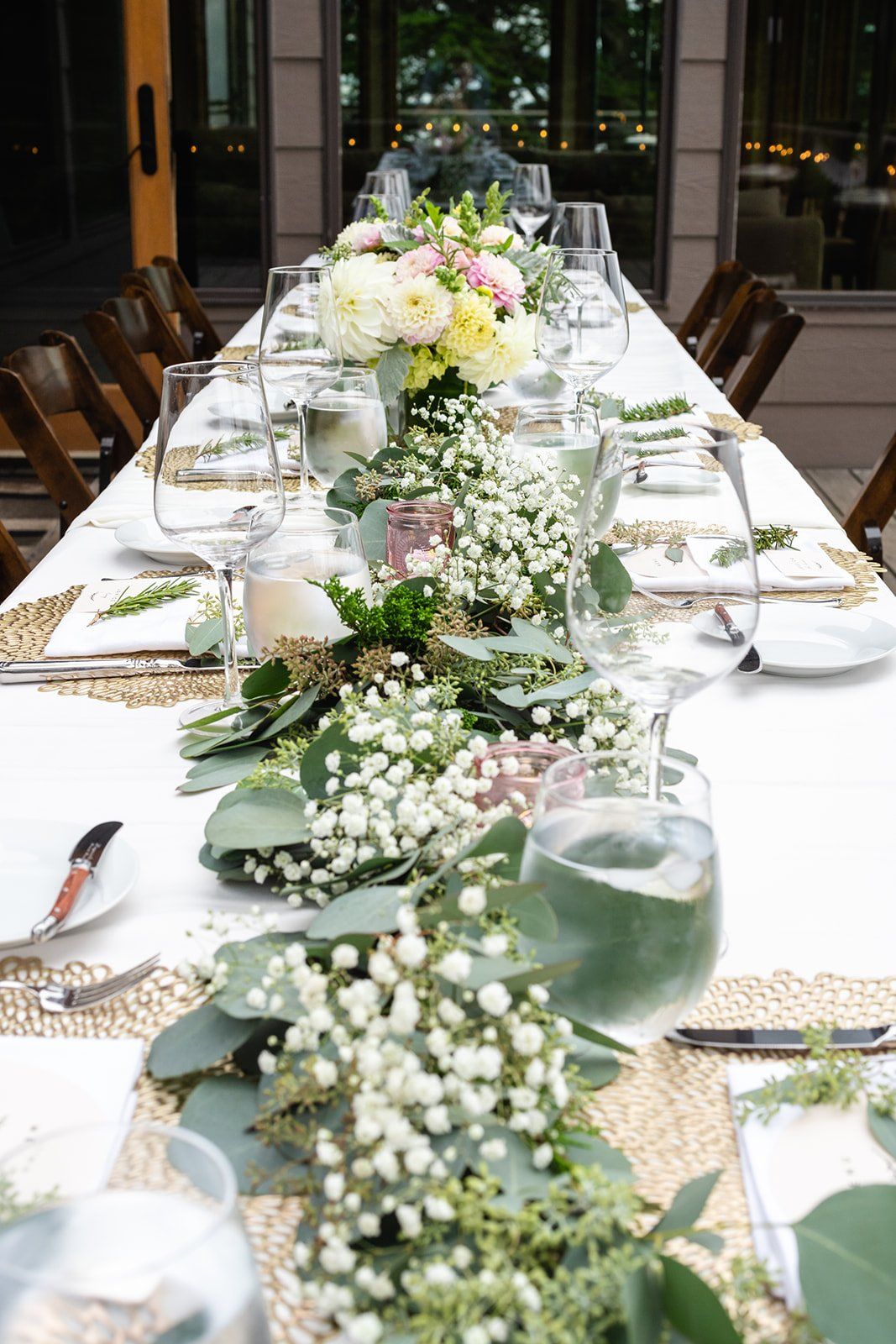 full-estate micro wedding at wind and sea big sur, One Long Table Over the Water