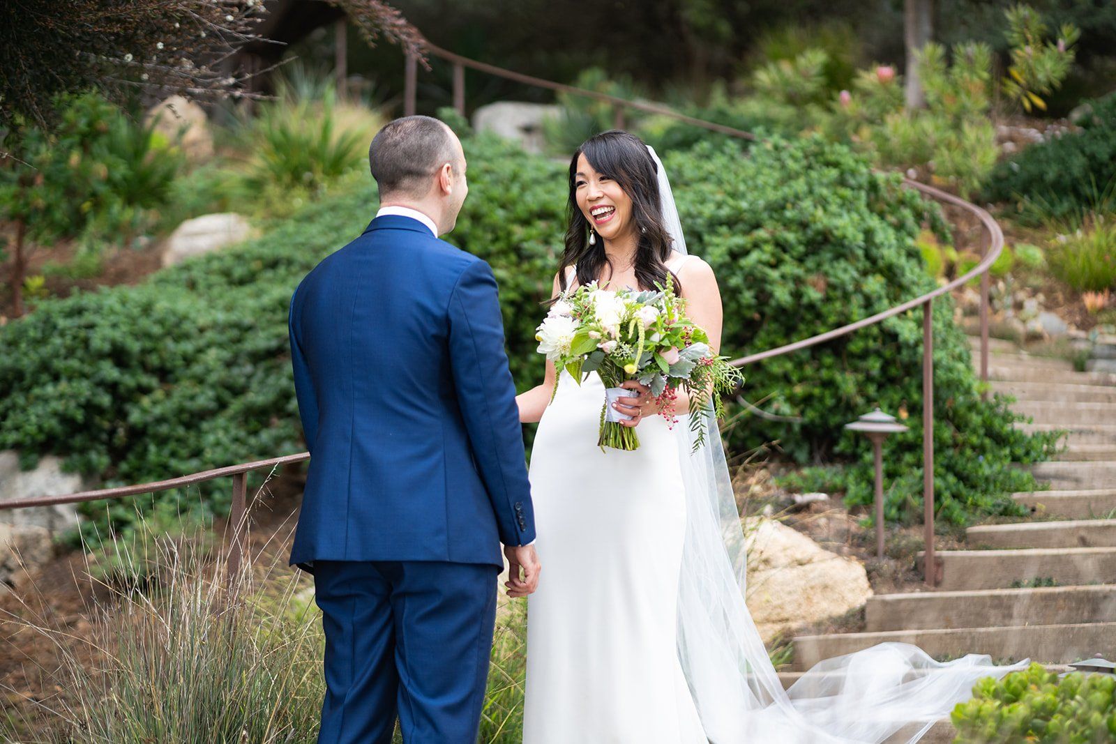 private estate micro wedding at Wind and Sea Big Sur, Married on the Big Sur Cliff, His Father Officiating